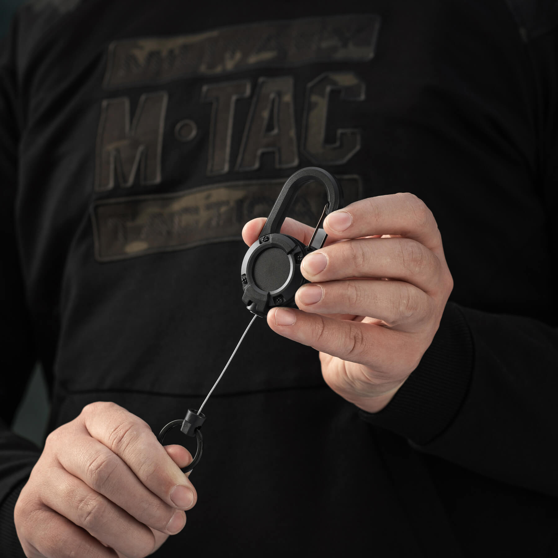 M-Tac карабин с тросиком для ключей Black — 21