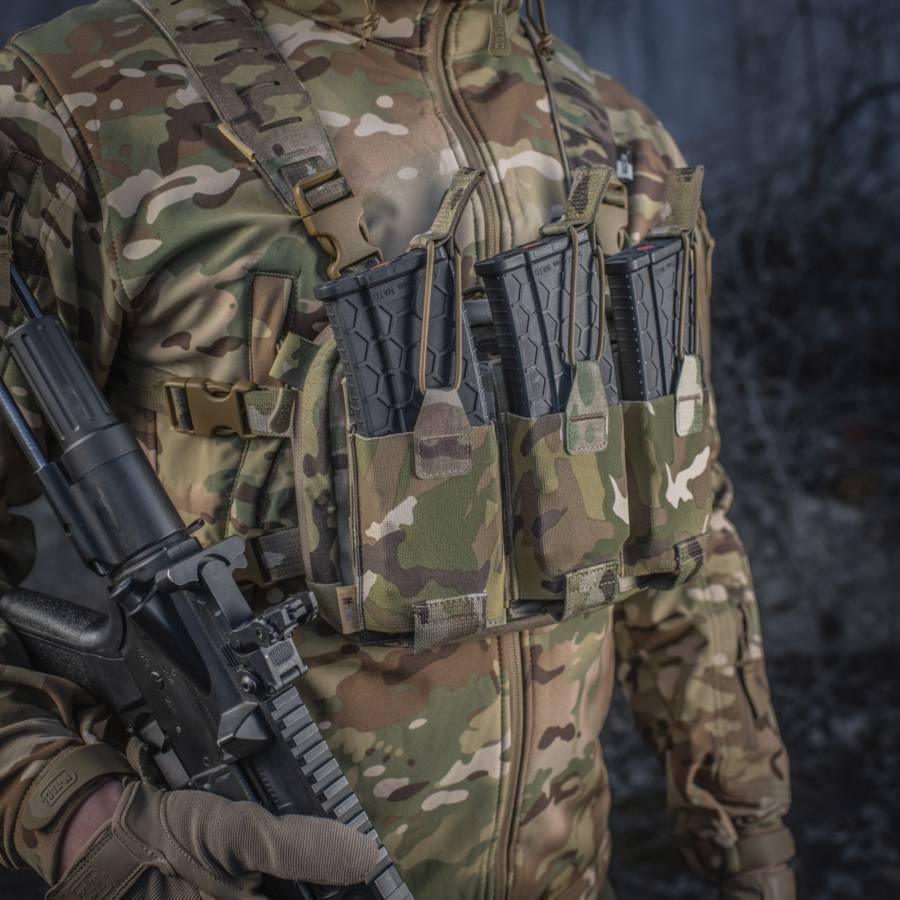 M-Tac подсумок эластичный на 1 магазин Elite Multicam — 9