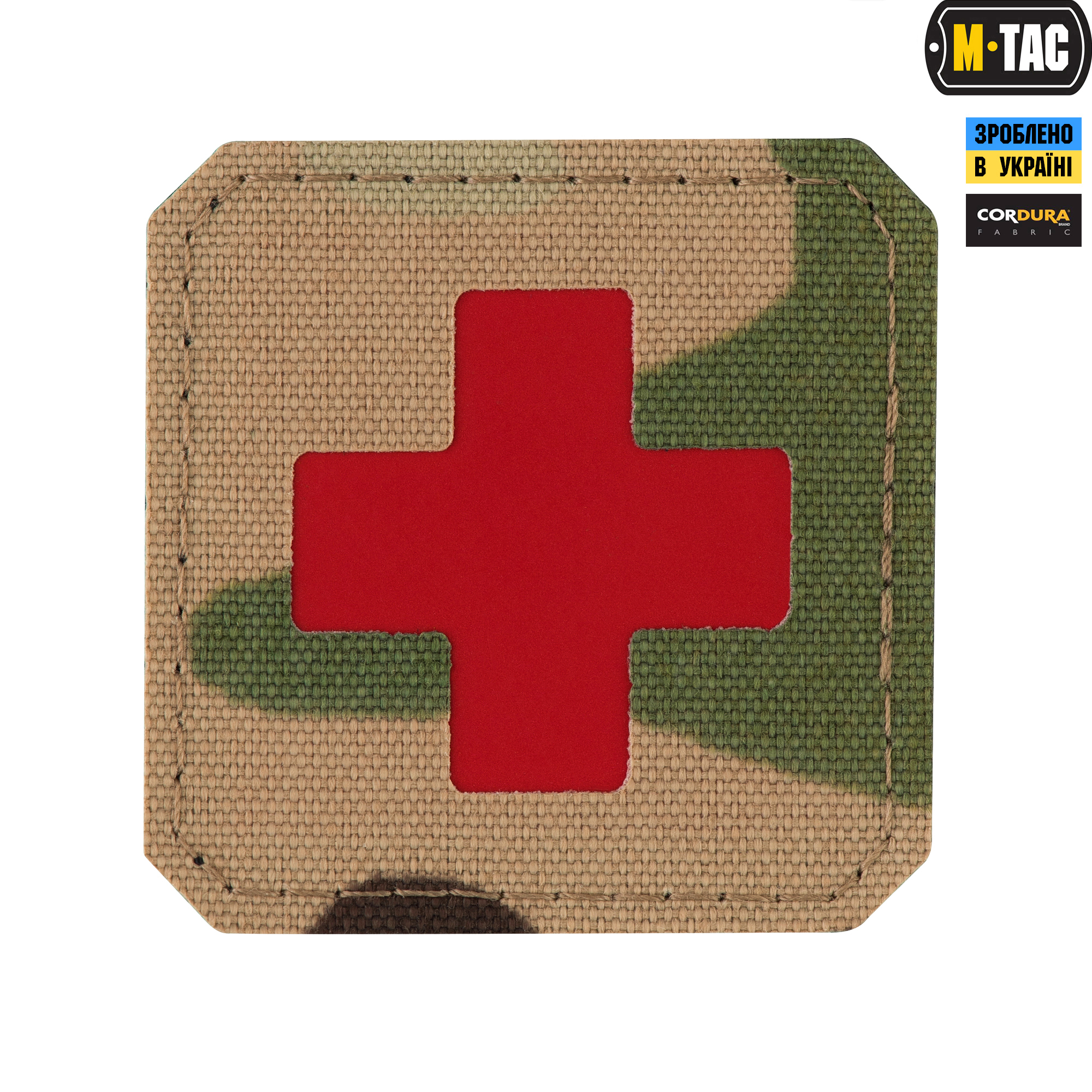 M-Tac нашивка Medic Cross Laser Cut Multicam/Red — 2