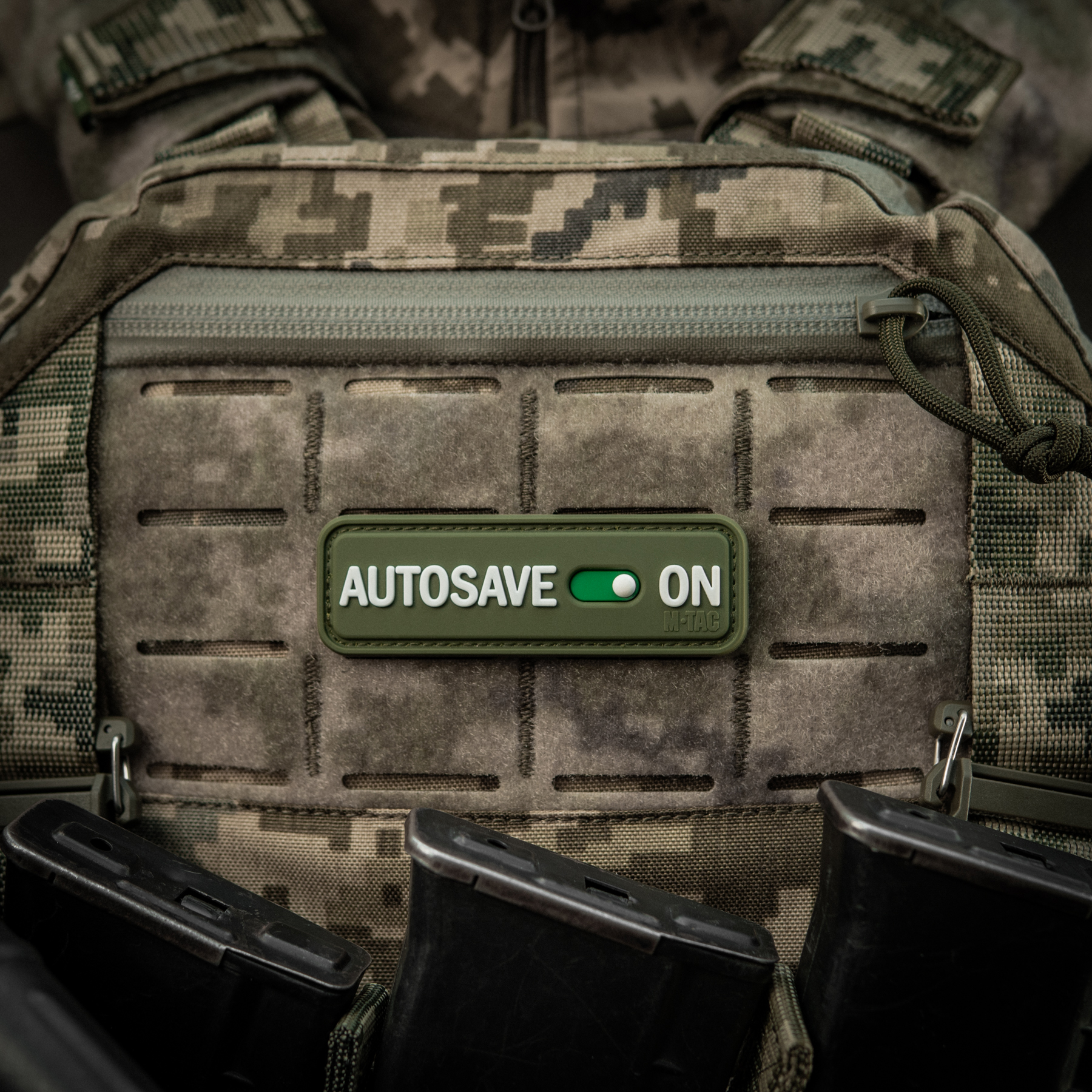 M-Tac нашивка Autosave PVC Olive — 5