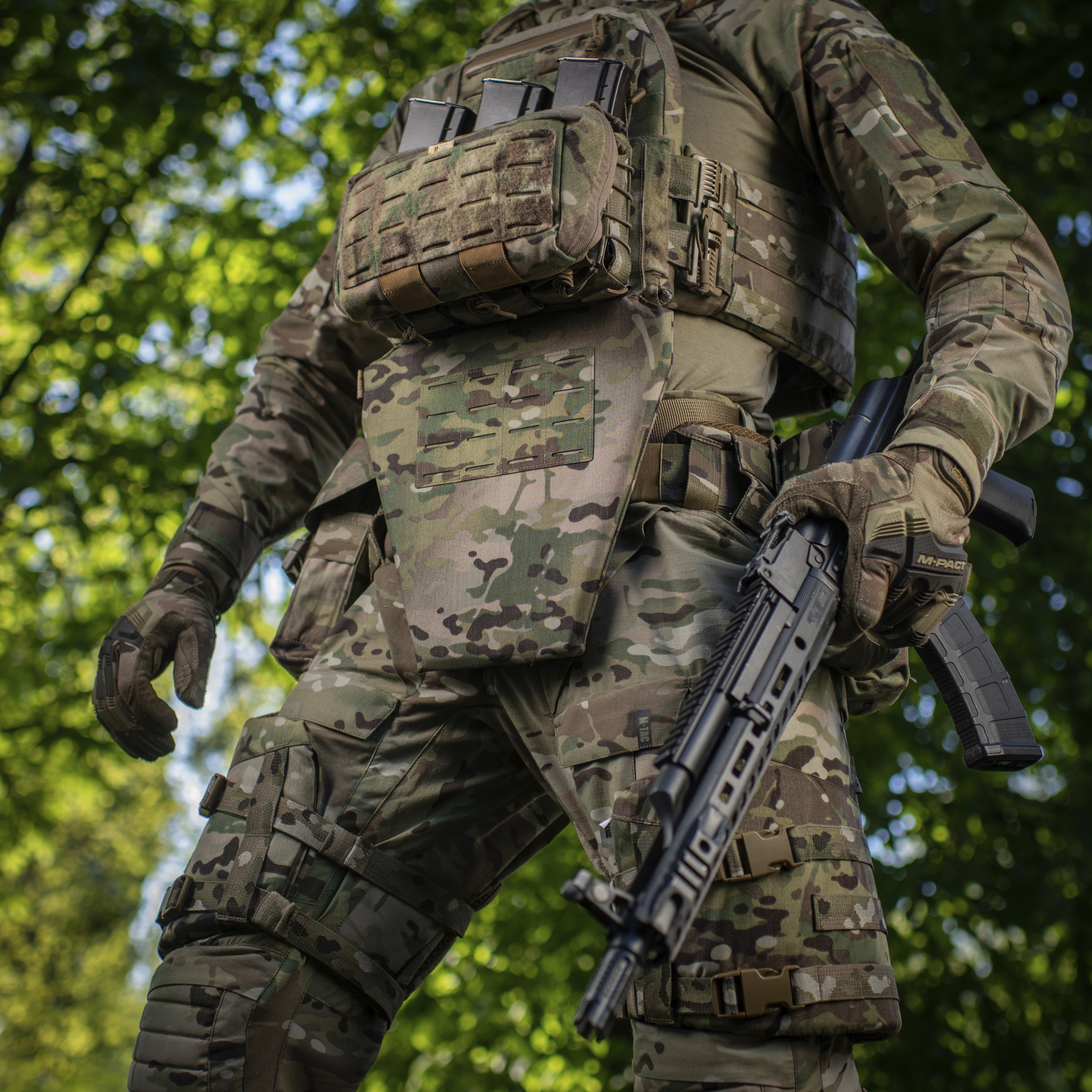 M-Tac фартук противоосколочный с баллистическим пакетом 2 класс (FMS) Laser Cut Multicam — 15