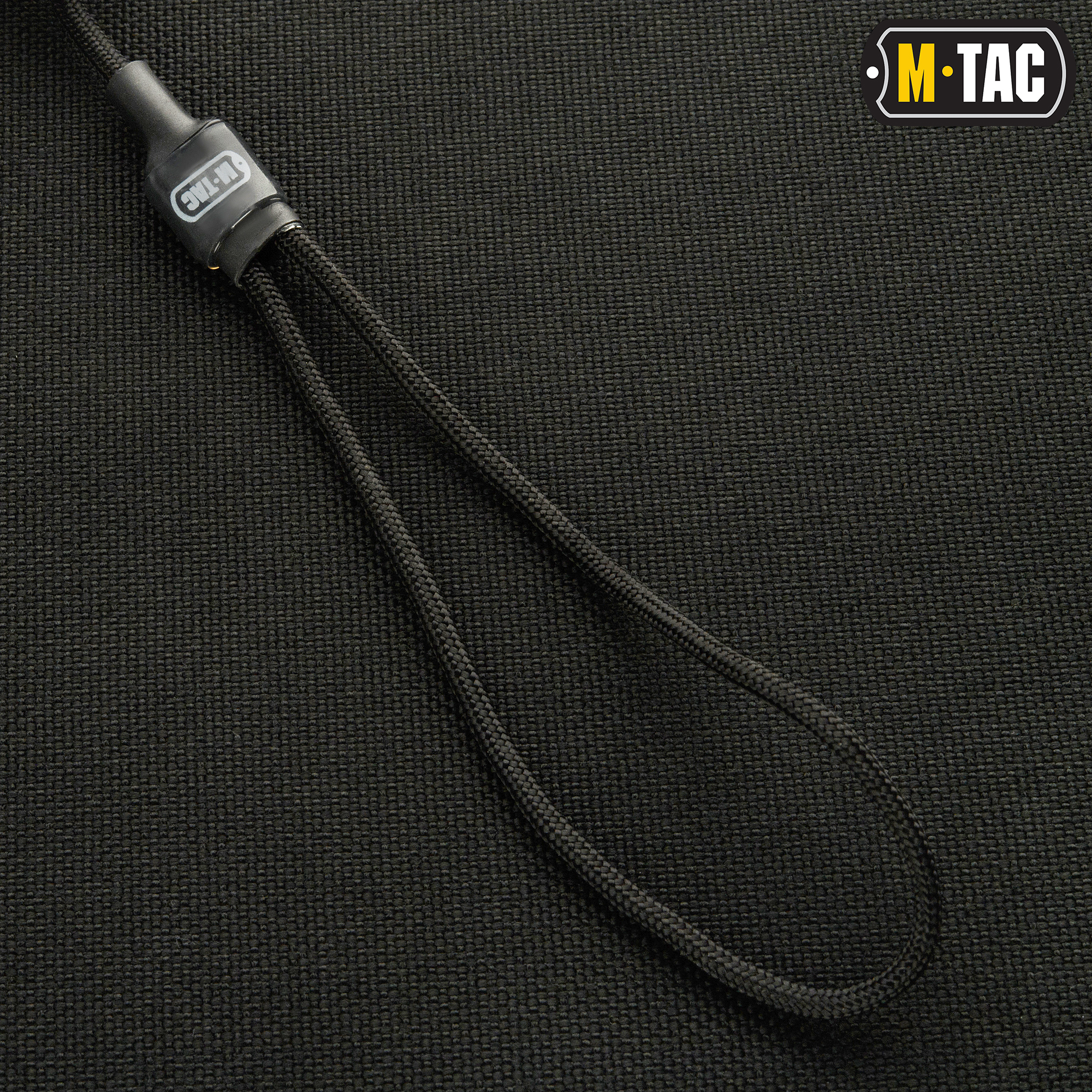 M-Tac шнур страховочный Medium комбинированый с D-кольцом черный — 3