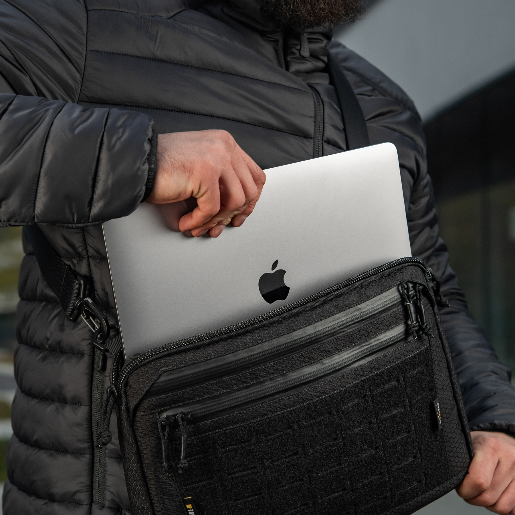 M-Tac сумка Admin Bag Large Elite с липучкой Hex Black — 35