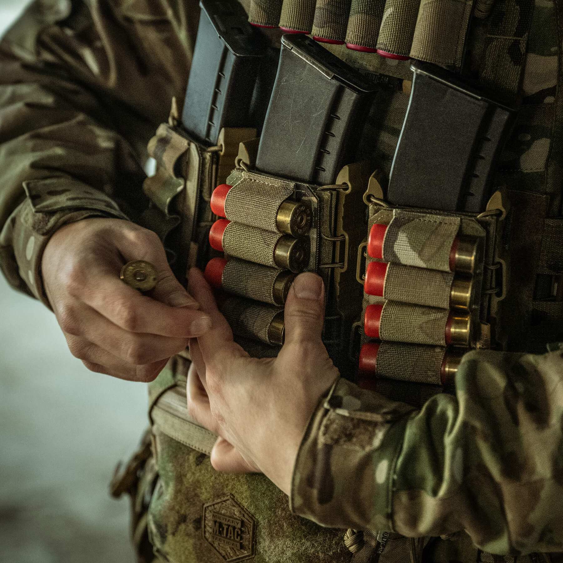 M-Tac патронташ на липучке для патронов 12 калибра Multicam — 13