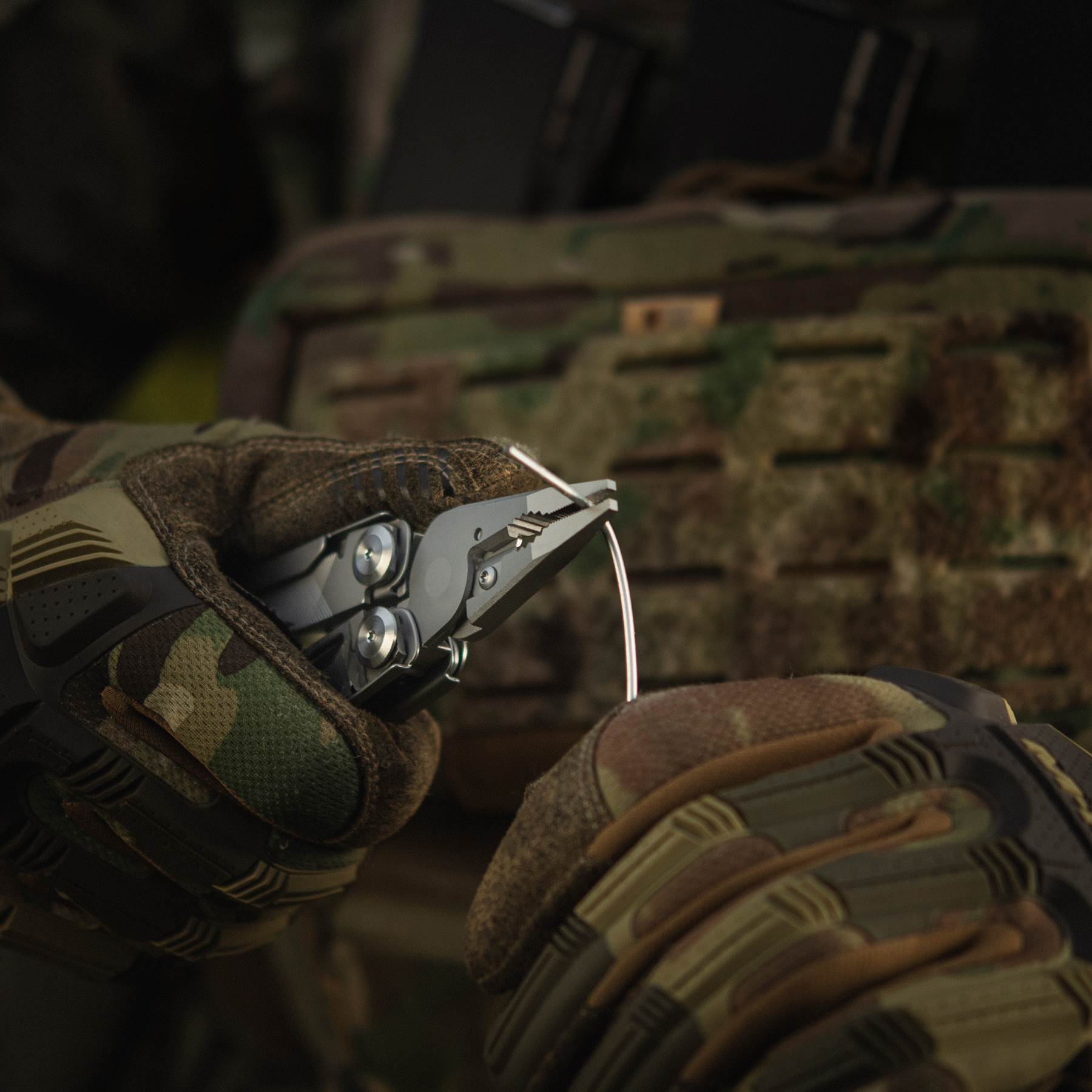 M-Tac мультитул Type 12 Steel/Damascus — 50