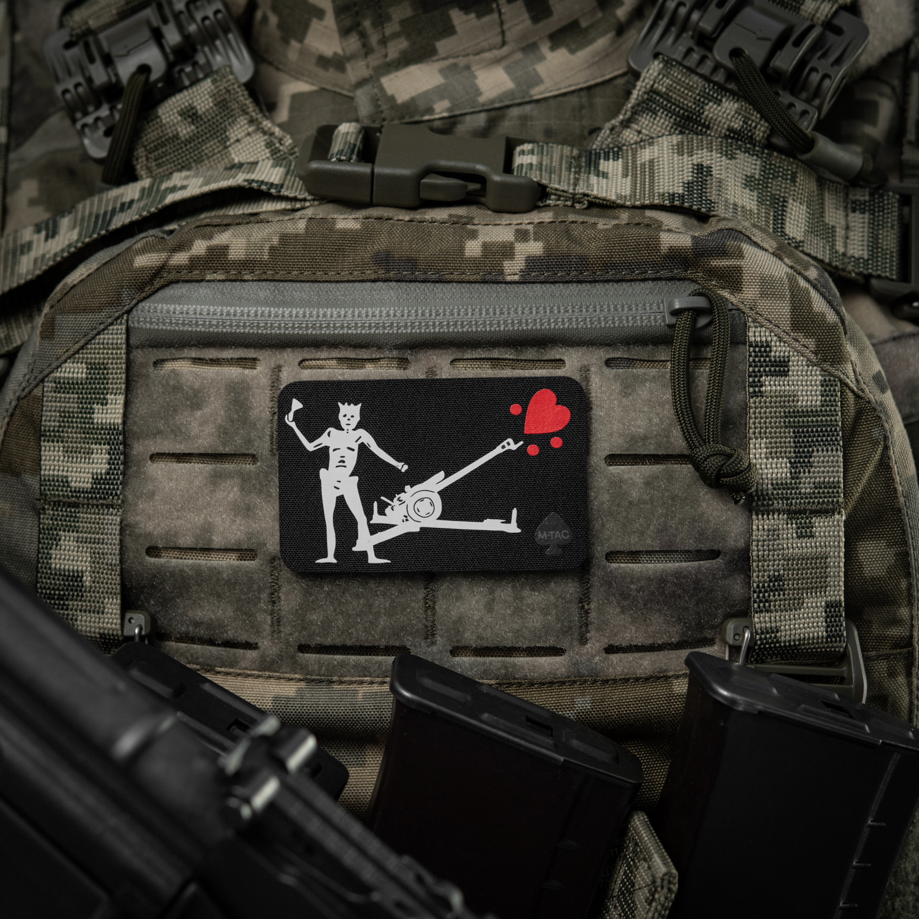 M-Tac нашивка прапор Чорна Борода Д-30 Black — 4