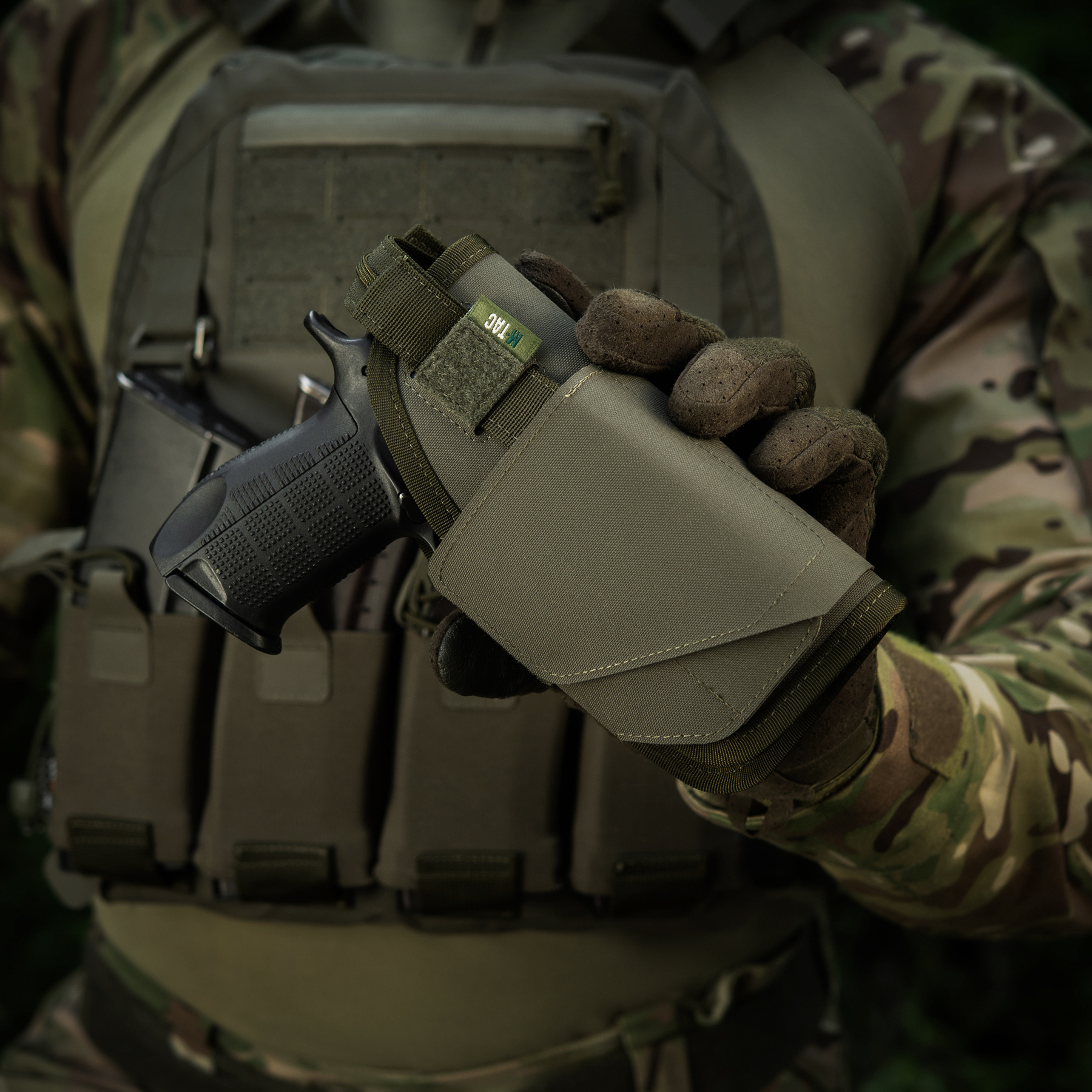 M-Tac кобура универсальная Elite Rights Ranger Green — 16
