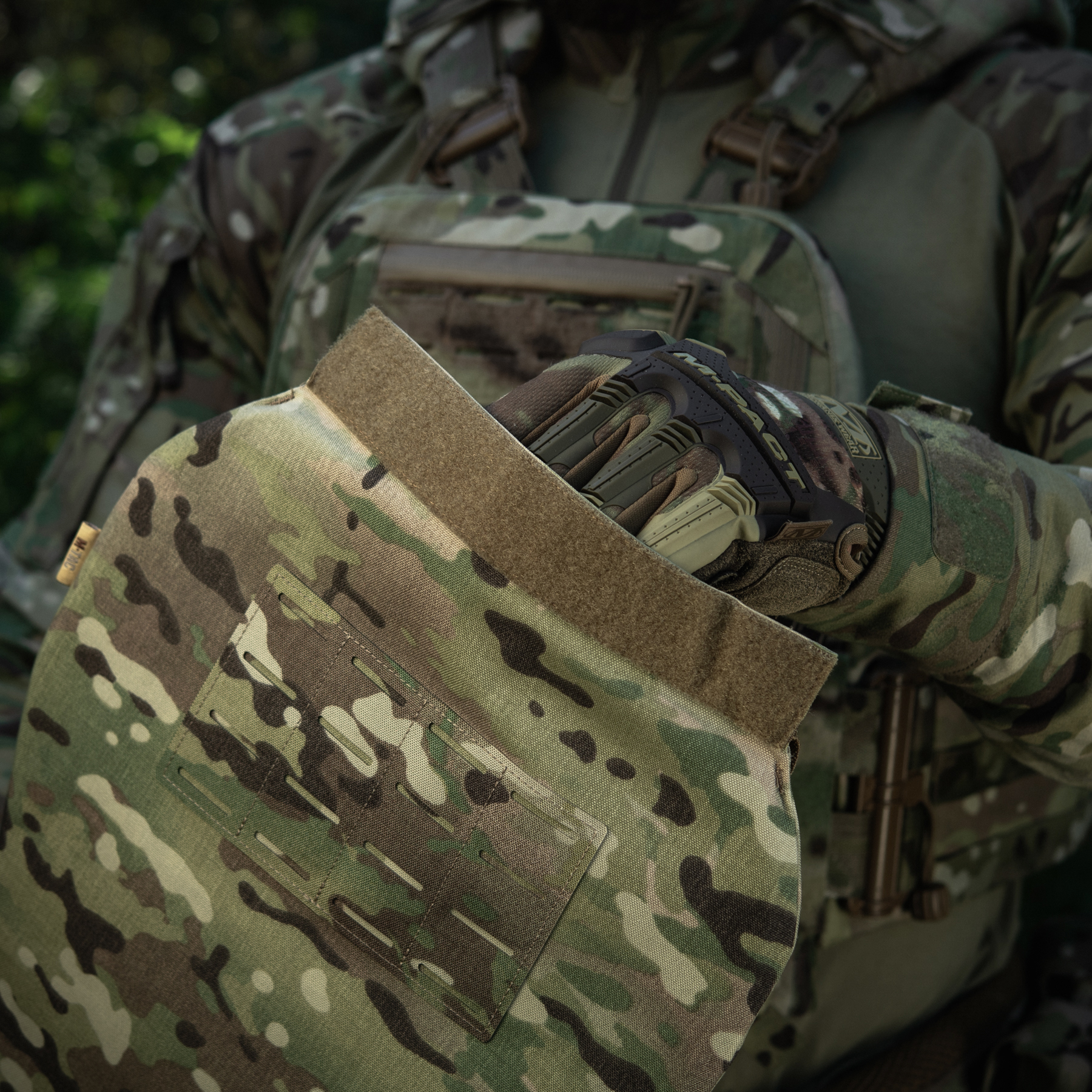 M-Tac фартук противоосколочный с баллистическим пакетом 2 класс (BRONYX) Laser Cut XL Multicam — 19