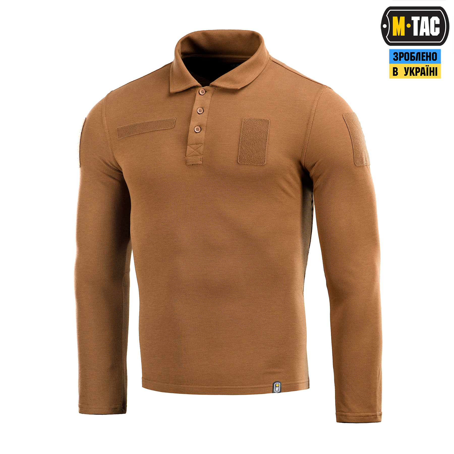 M-Tac поло тактическое длинный рукав 65/35 Coyote Brown — 2