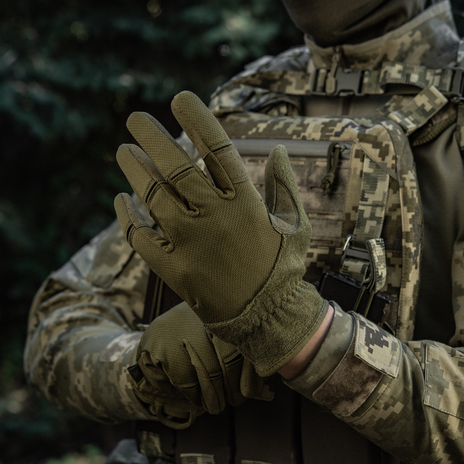M-Tac перчатки Summer Vent Olive — 11