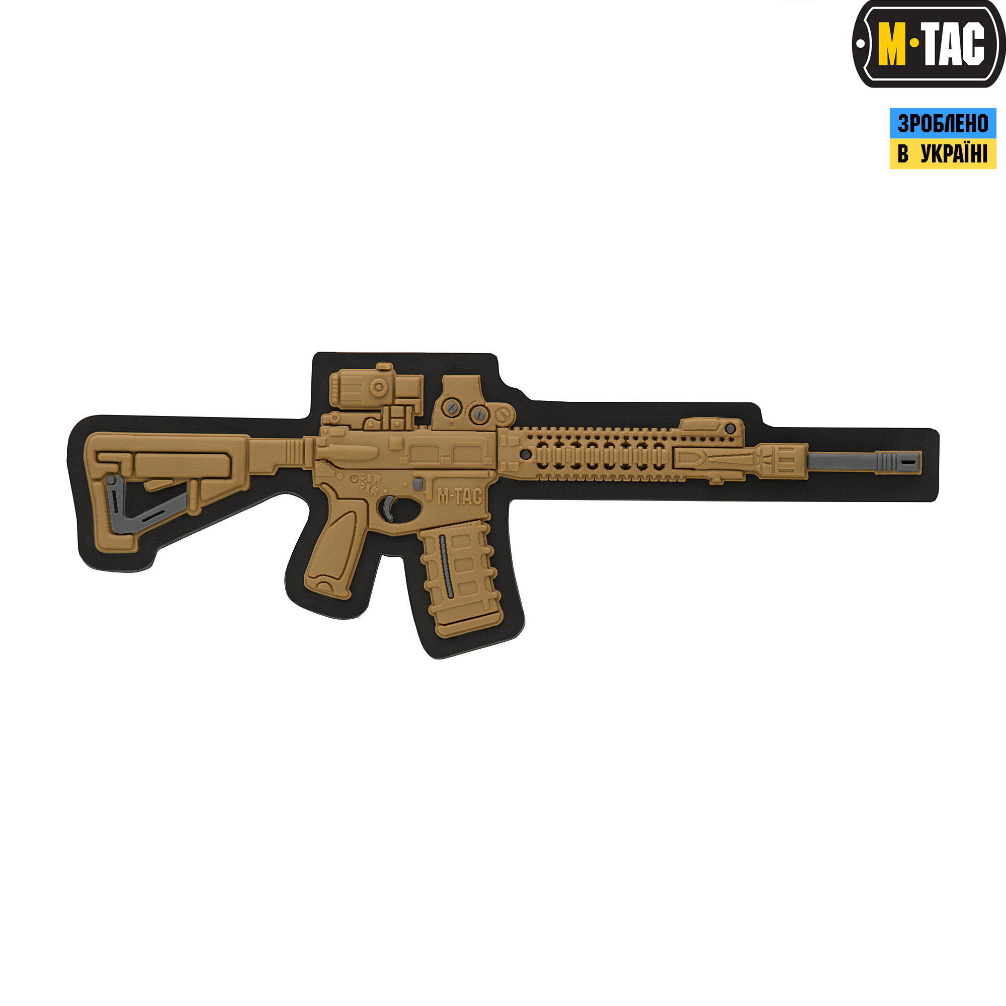 M-Tac нашивка AR-15 3D PVC Coyote — 2
