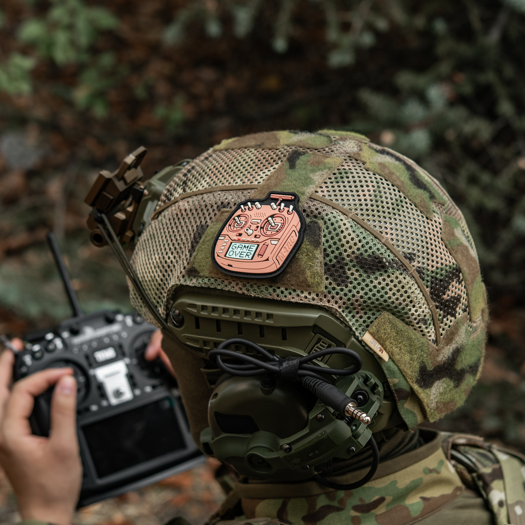 M-Tac нашивка пульт FPV розовый (PVC) — 15