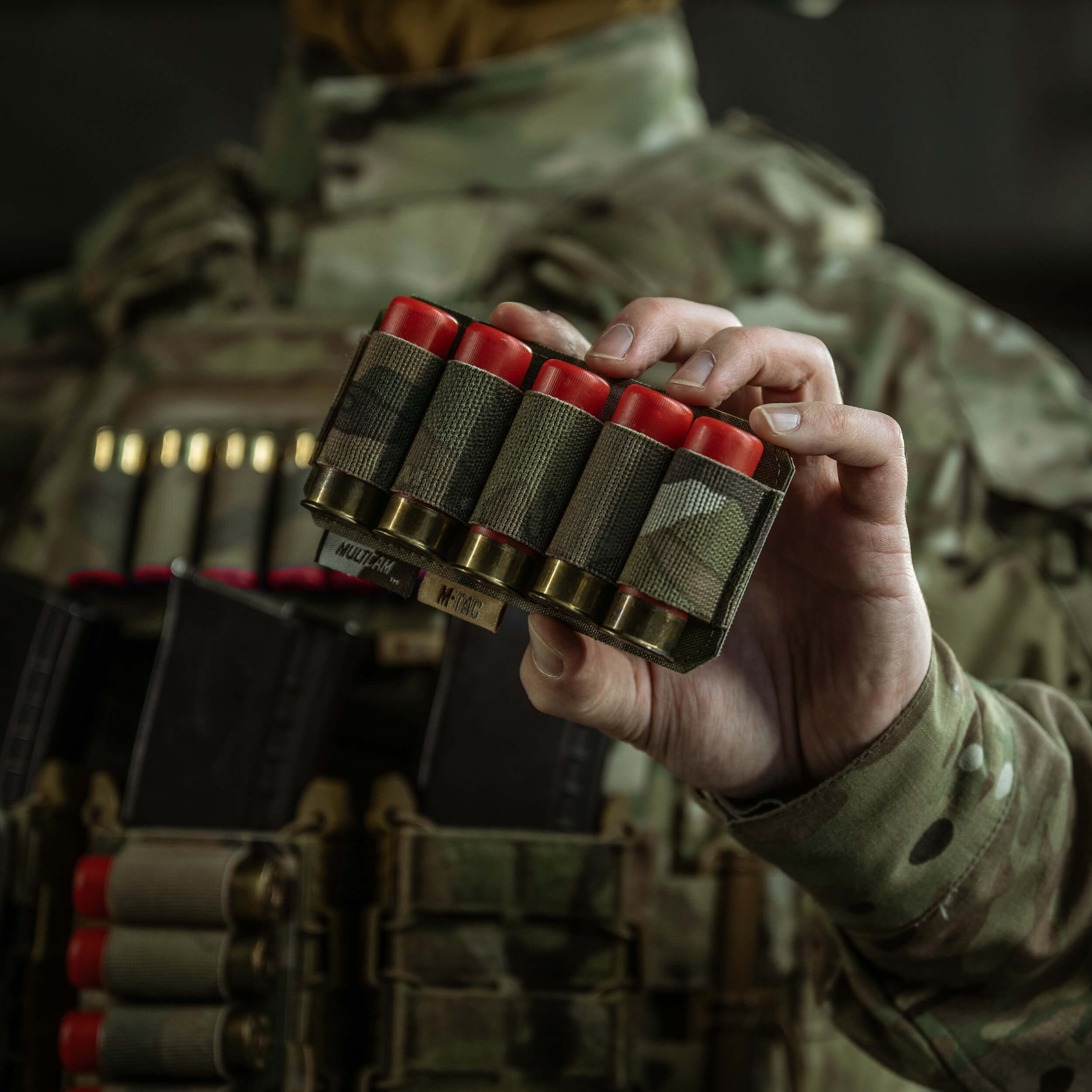 M-Tac патронташ на липучке для патронов 12 калибра Multicam — 25