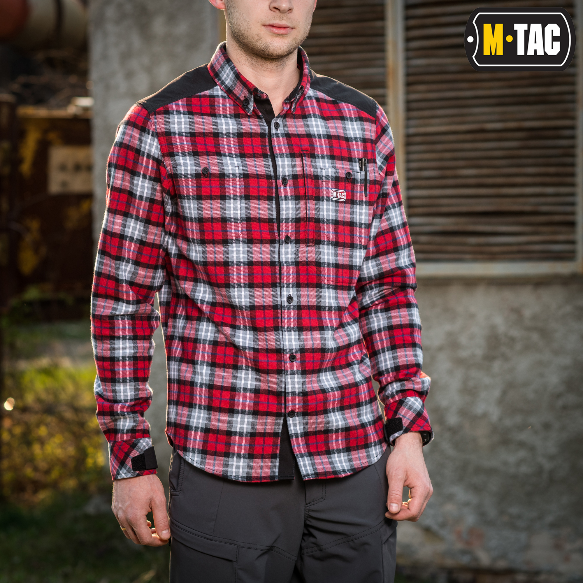 M-Tac рубашка Redneck Cotton Shirt Red — 3