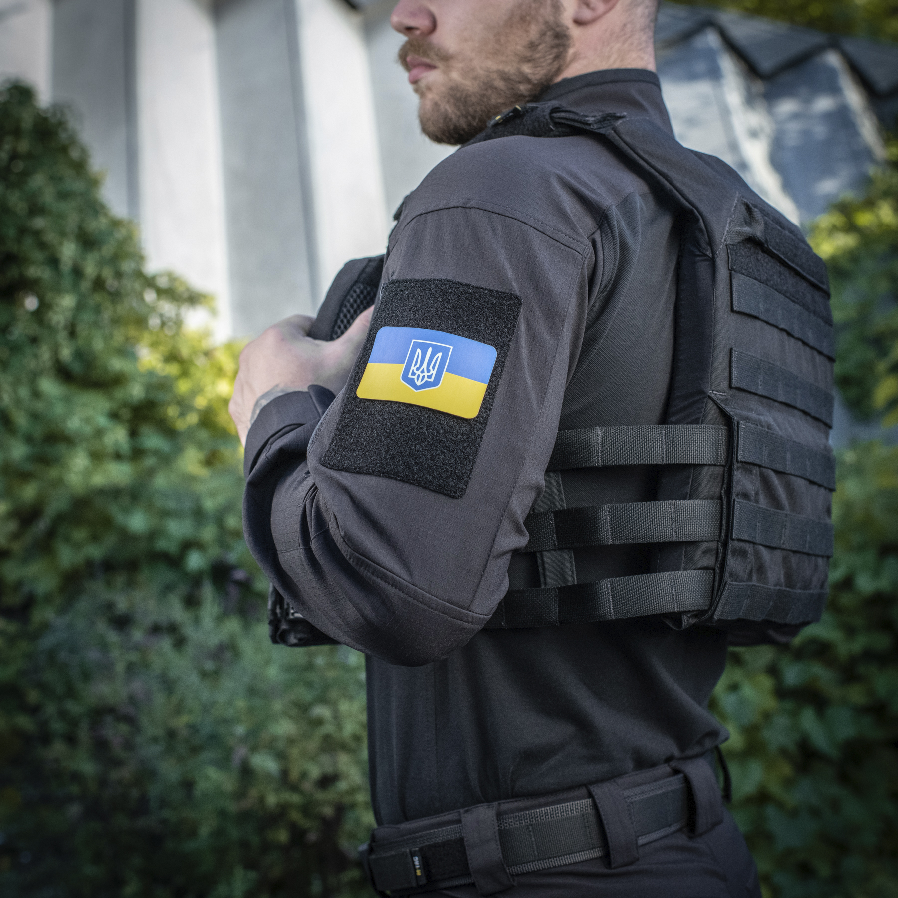 M-Tac нашивка флаг Украины с гербом (80х50 мм) Full Color/GID — 4