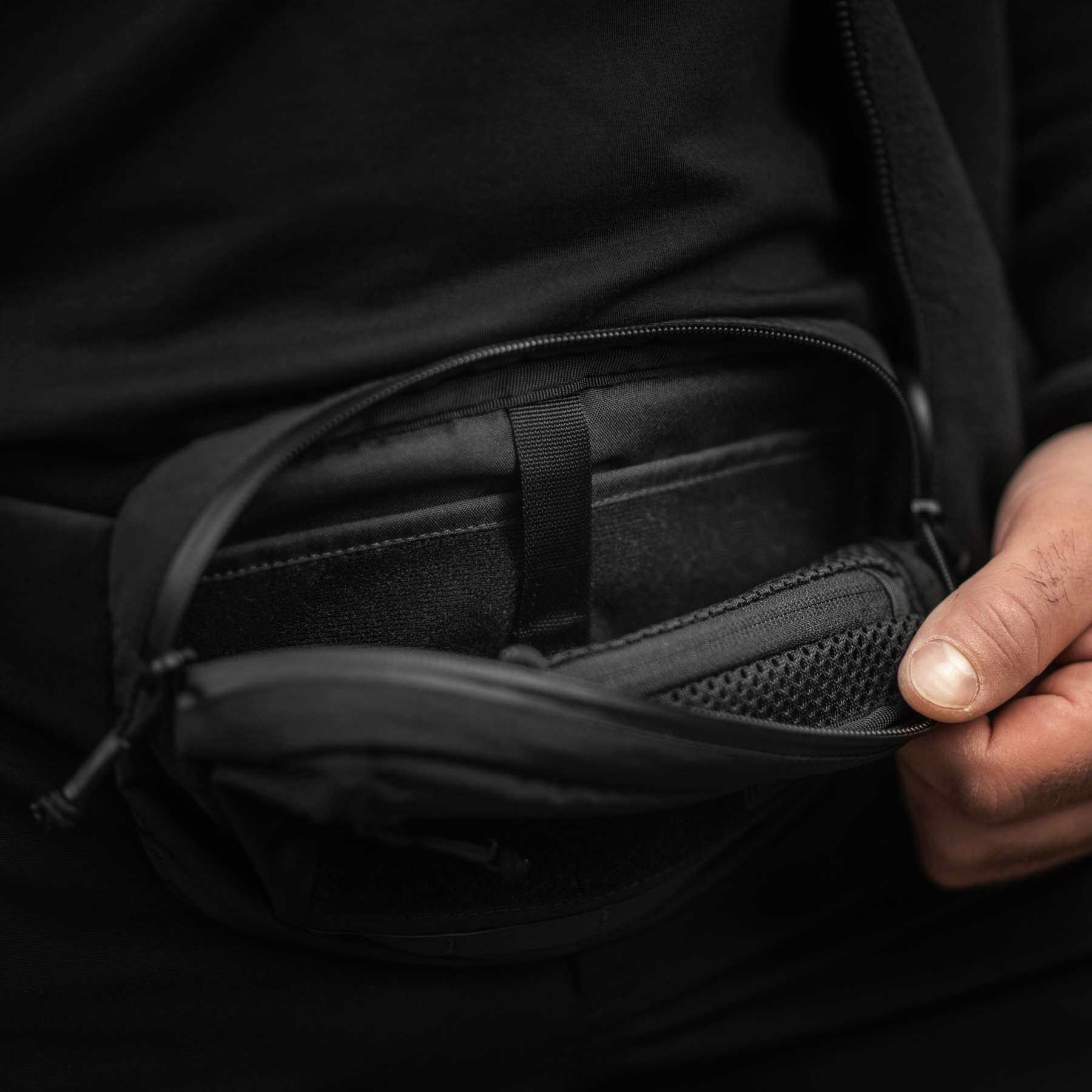 M-Tac сумка City Waist Bag с липучкой Lite-NR Elite Black — 32