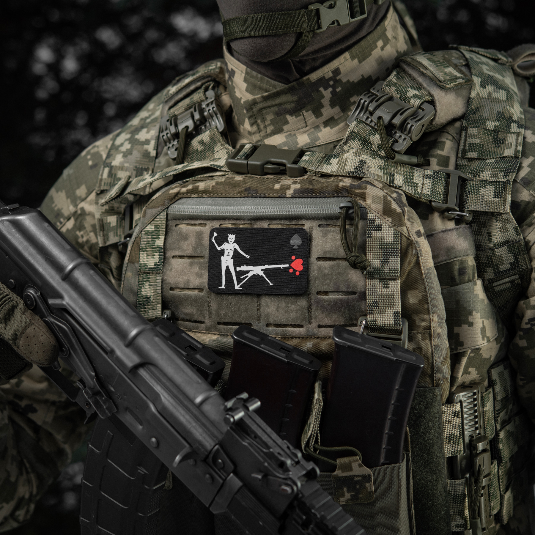 M-Tac нашивка прапор Чорна Борода СПГ-9 Black — 3