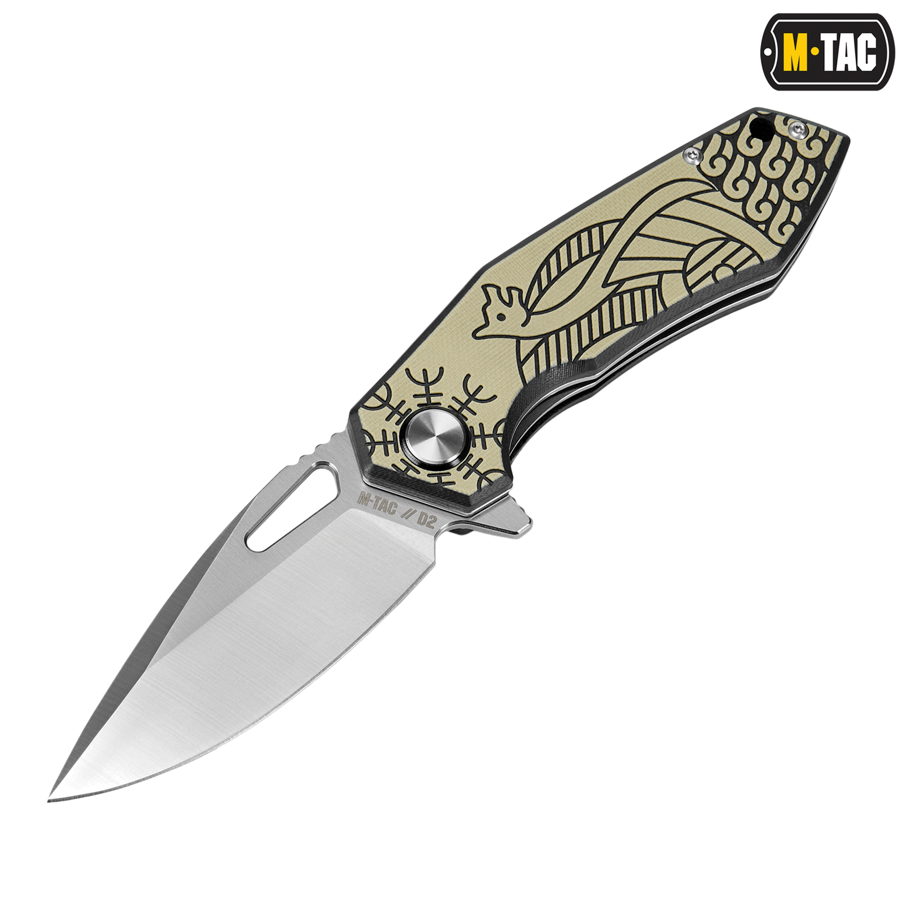 M-Tac нож складной Type 12 Scandinavian Black/Sand — 2