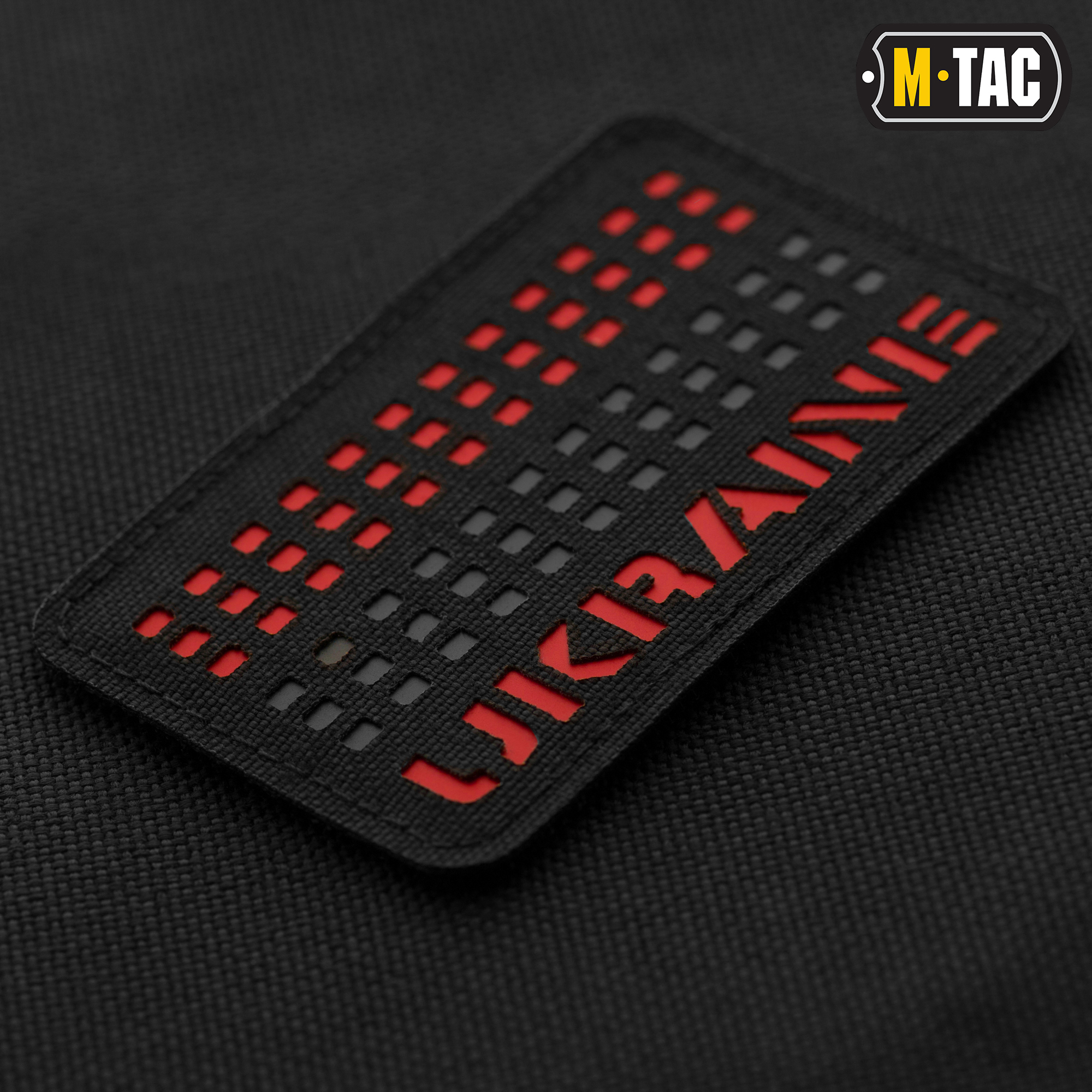 M-Tac нашивка Ukraine Laser Cut Black/Red/Black — 3