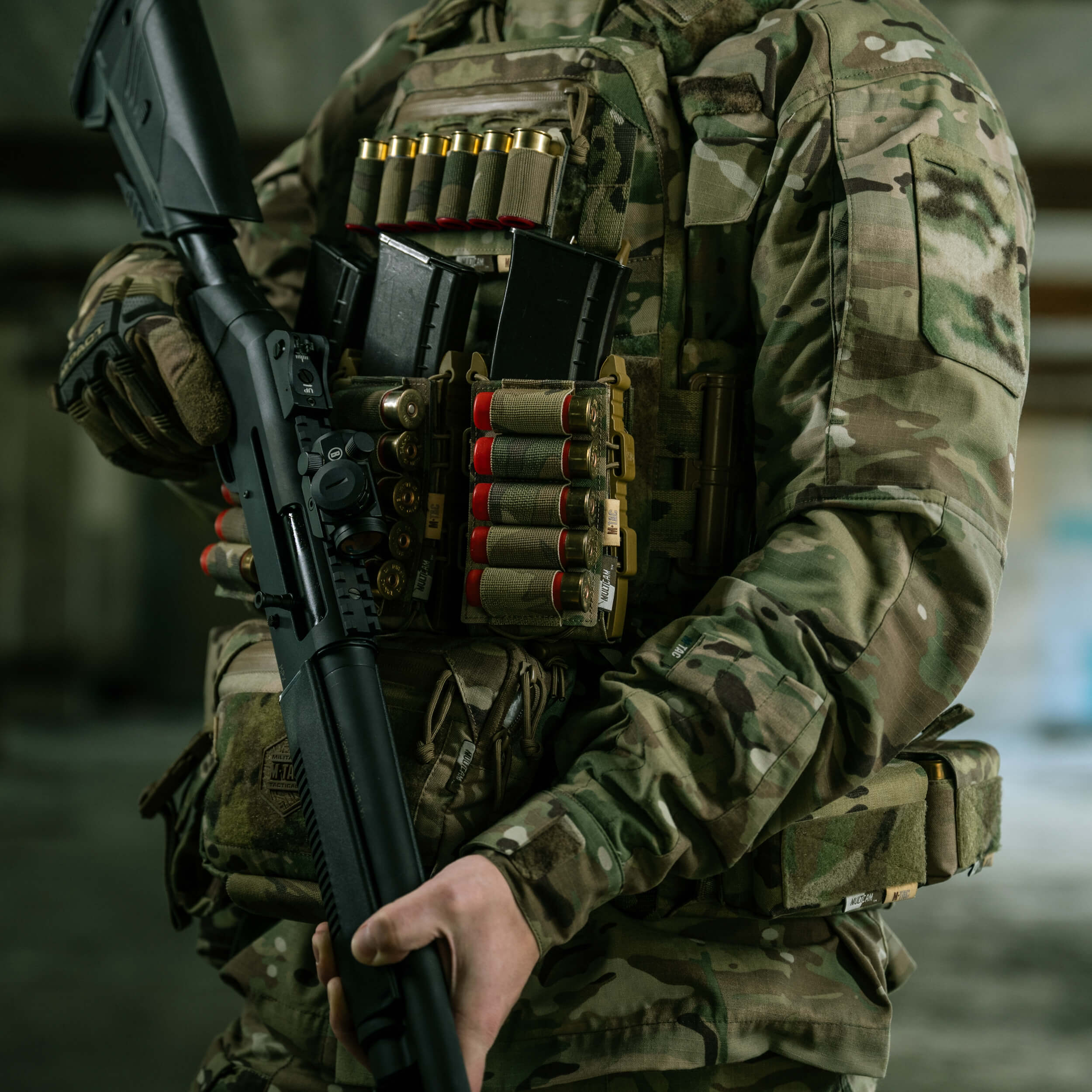 M-Tac подсумок для патронов 12 калибра Laser Cut Multicam — 20
