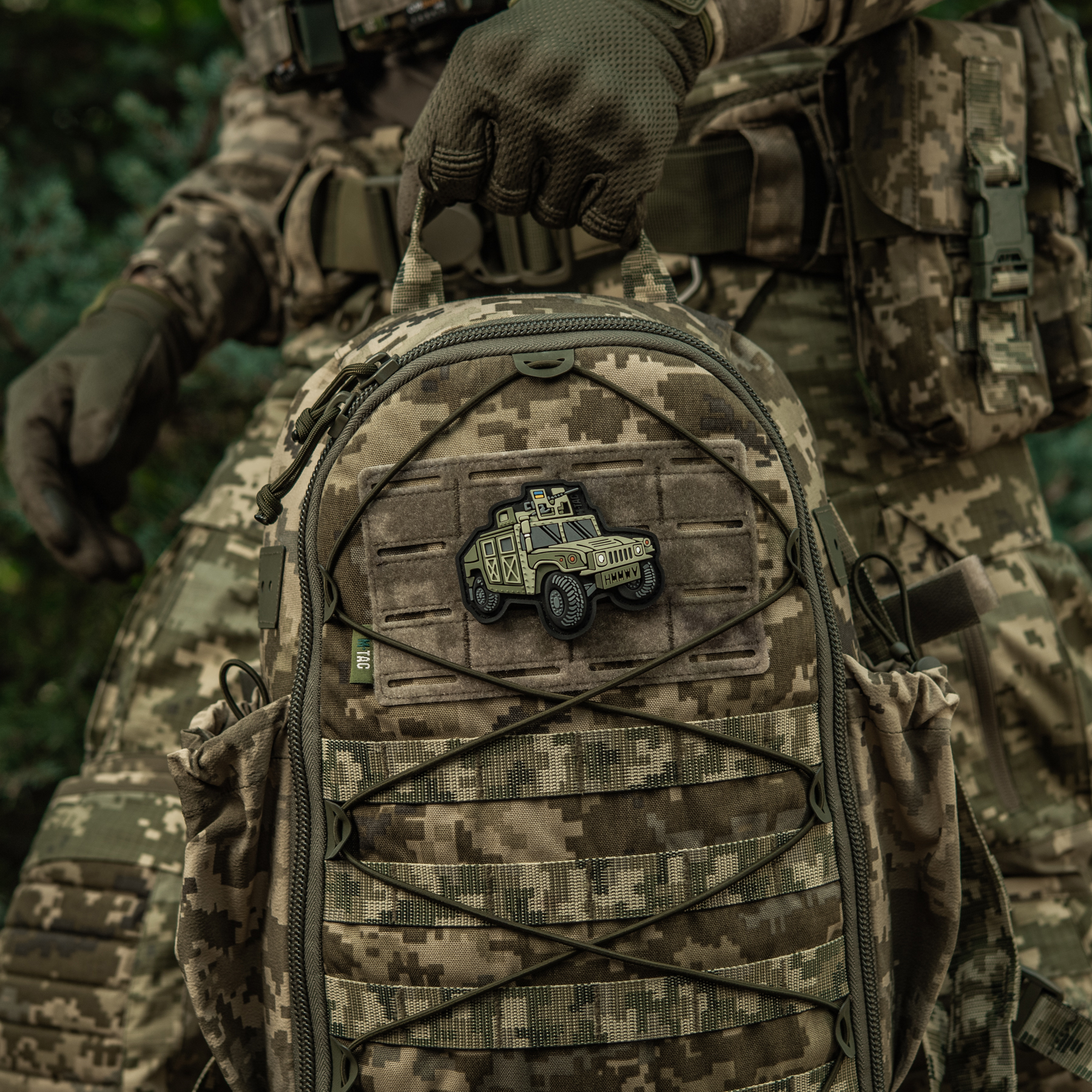 M-Tac нашивка HMMWV (PVC) olive — 9