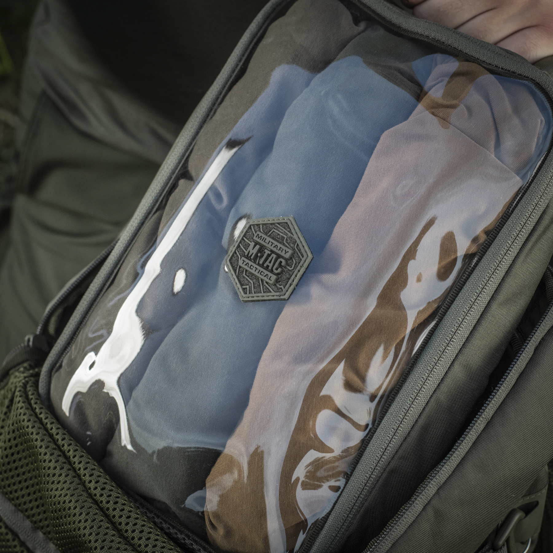 M-Tac органайзер утилитарный прозрачный Elite Large Gen.II Ranger Green — 7