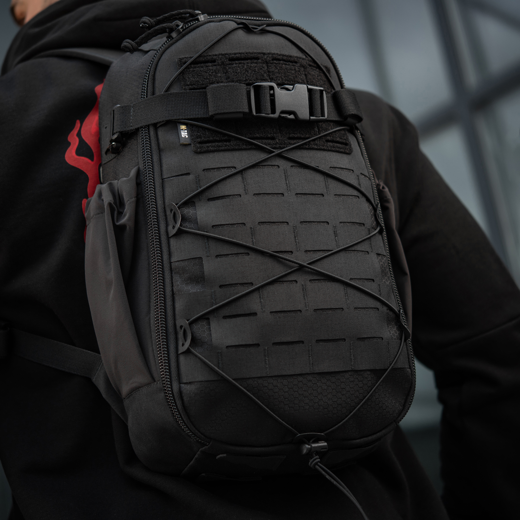 M-Tac рюкзак Sturm с эргономичными лямками Elite Black — 9