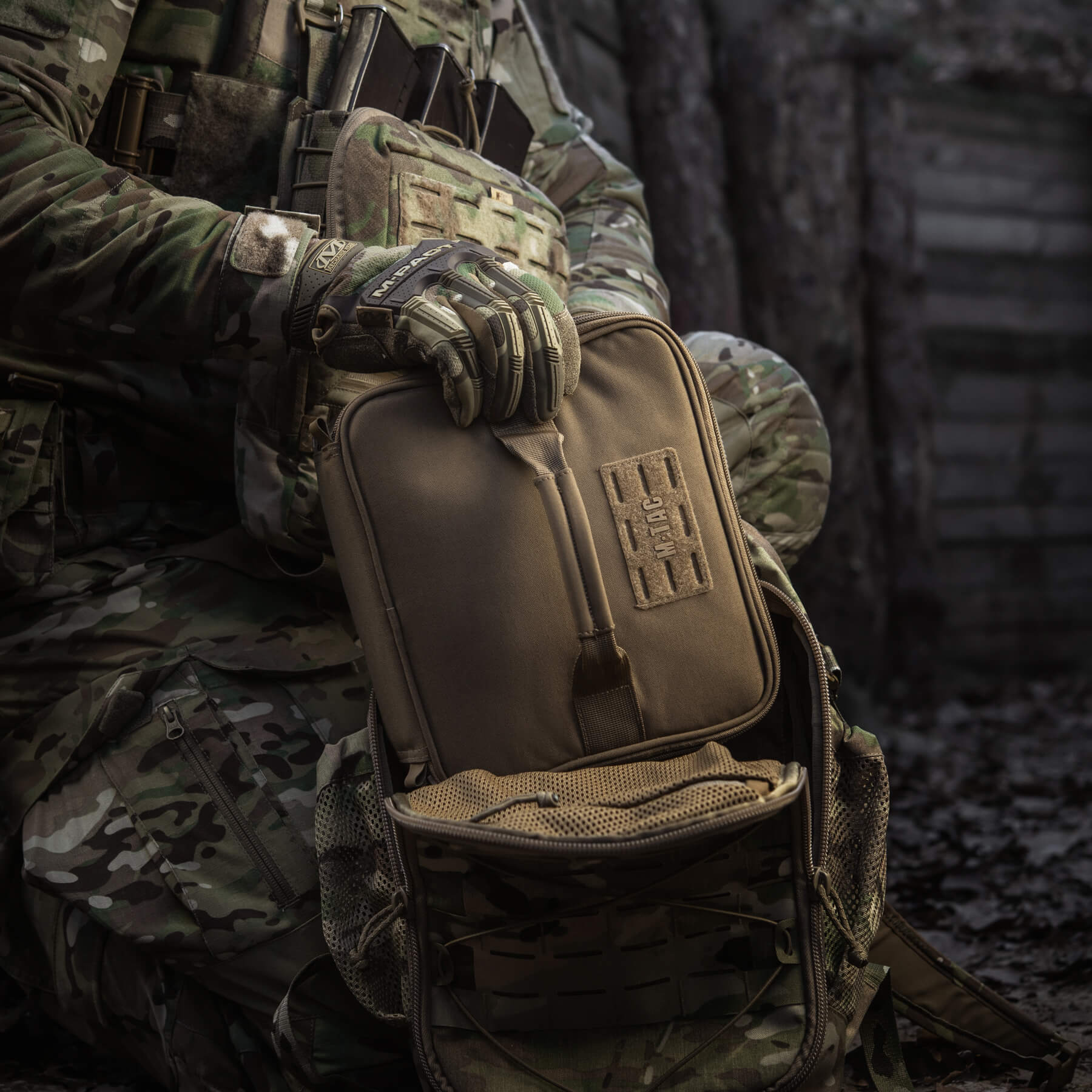 M-Tac органайзер утилитарный Hardshell Utility box L Coyote — 13