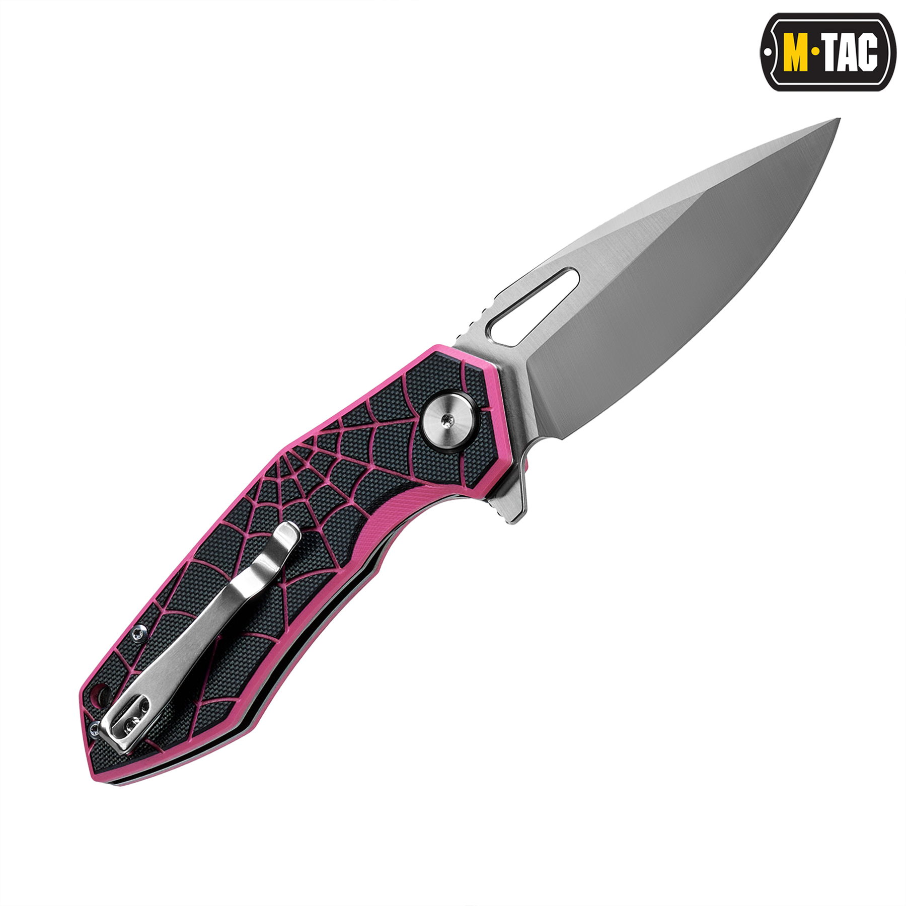 M-Tac нож складной Type 12 Spider Web Black/Pink/Steel — 6