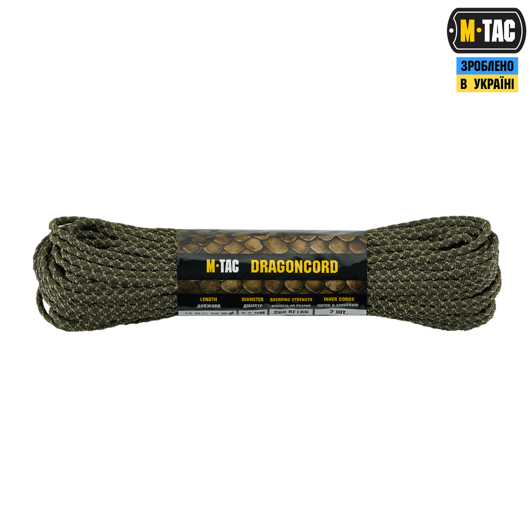 M-Tac паракорд Dragon Cord 30m Ranger Green/Tan — 2