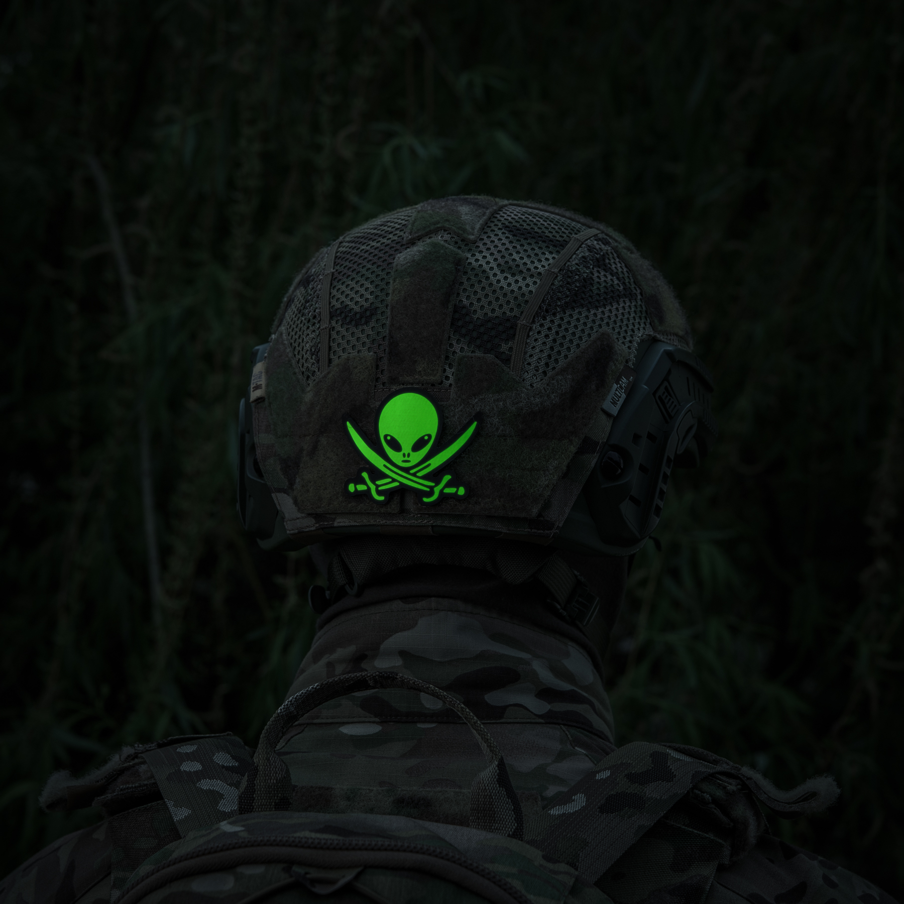 M-Tac нашивка НЛО оператор GID Black/Green — 5