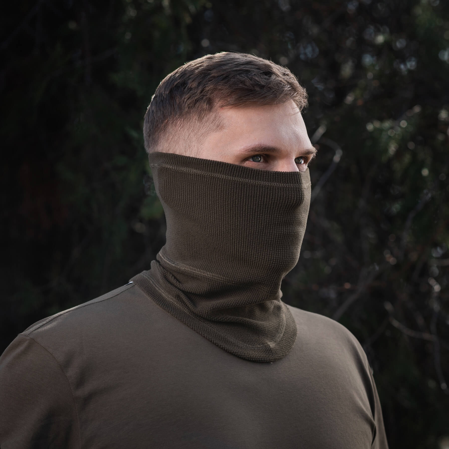 M-Tac шарф-труба анатомический микрофлис рип-стоп Dark Olive — 21