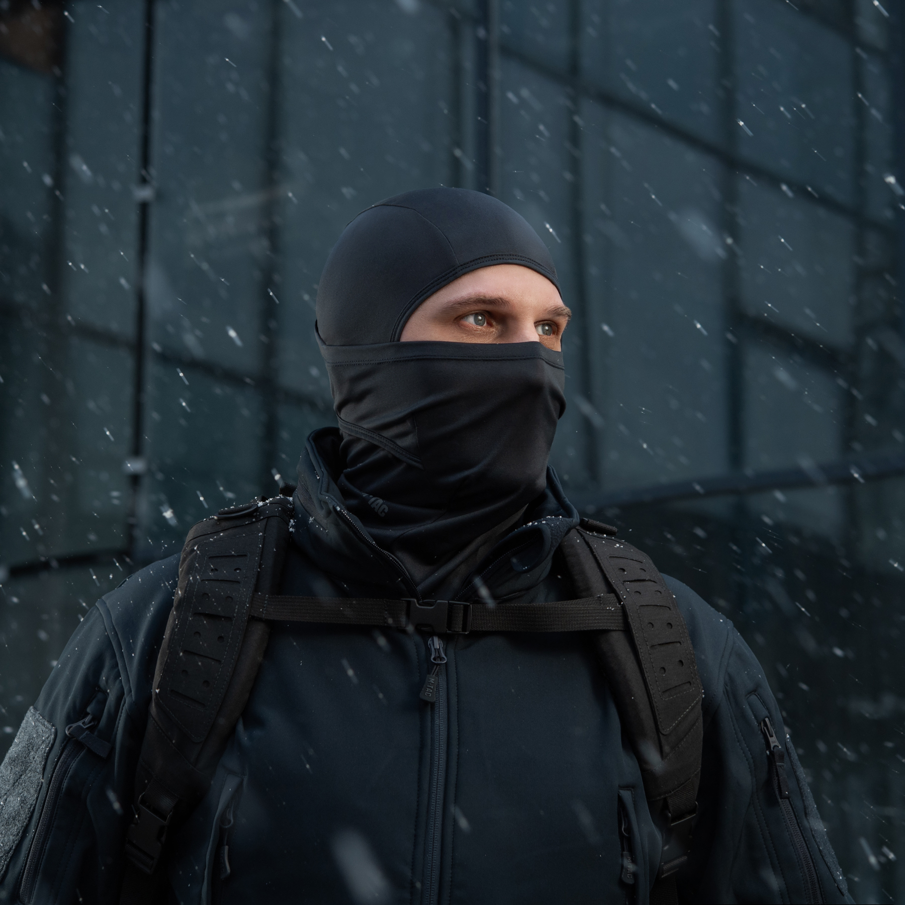 M-Tac балаклава-ниндзя потоотводящая Polartec Dark Navy Blue — 15