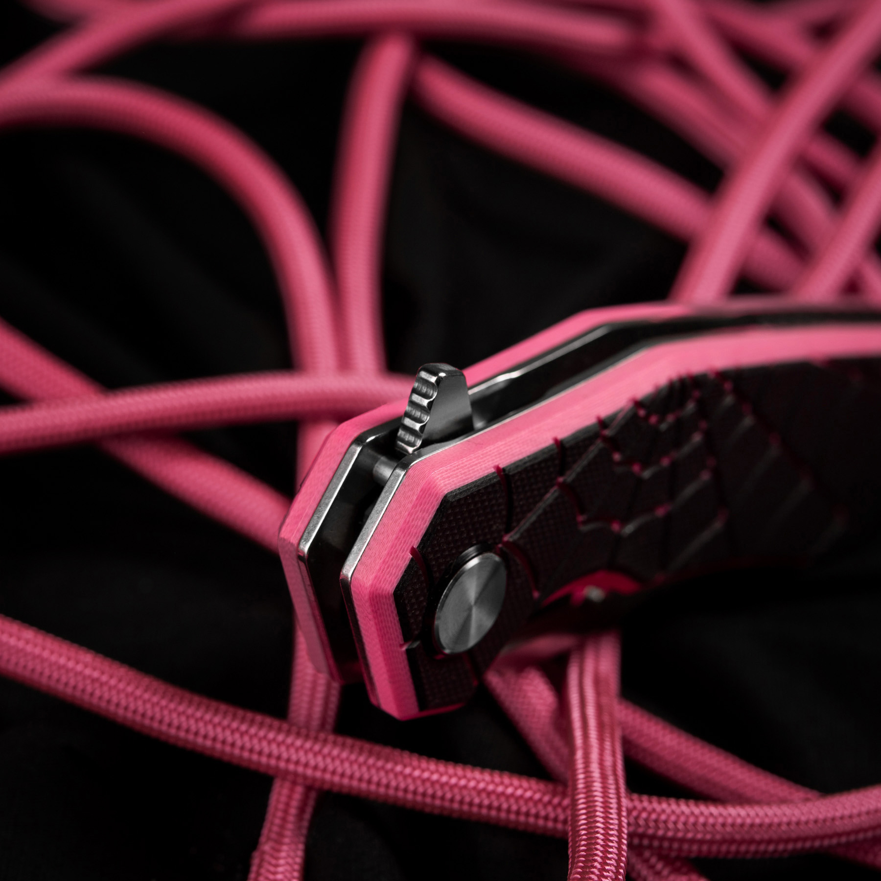 M-Tac нож складной Type 12 Spider Web Black/Pink/Steel — 13