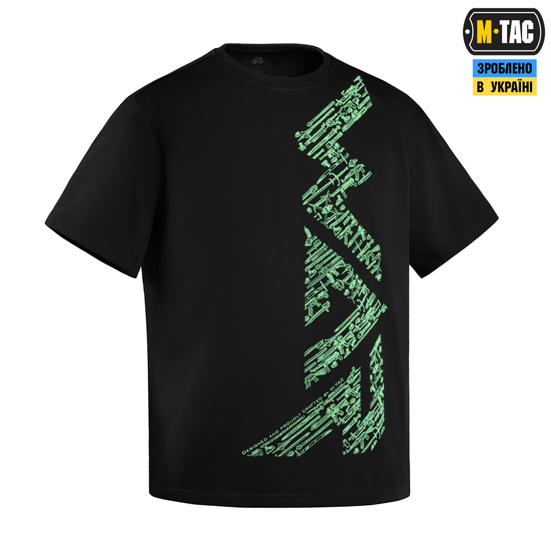 M-Tac футболка WAR Cotton Hard Black/Mint — 4