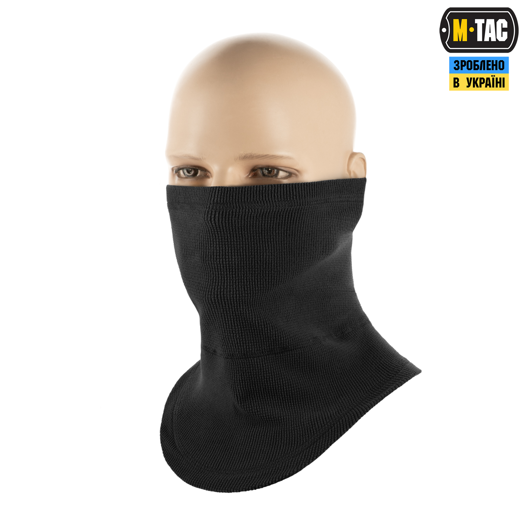 M-Tac шарф-труба анатомический микрофлис рип-стоп Black — 2