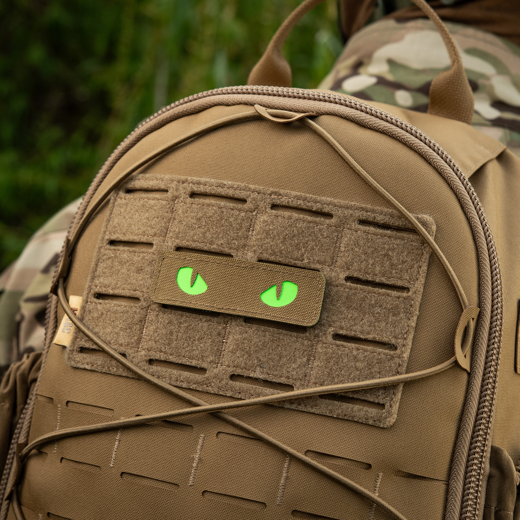 M-Tac нашивка Cat Eyes Laser Cut Coyote/Green/GID — 17