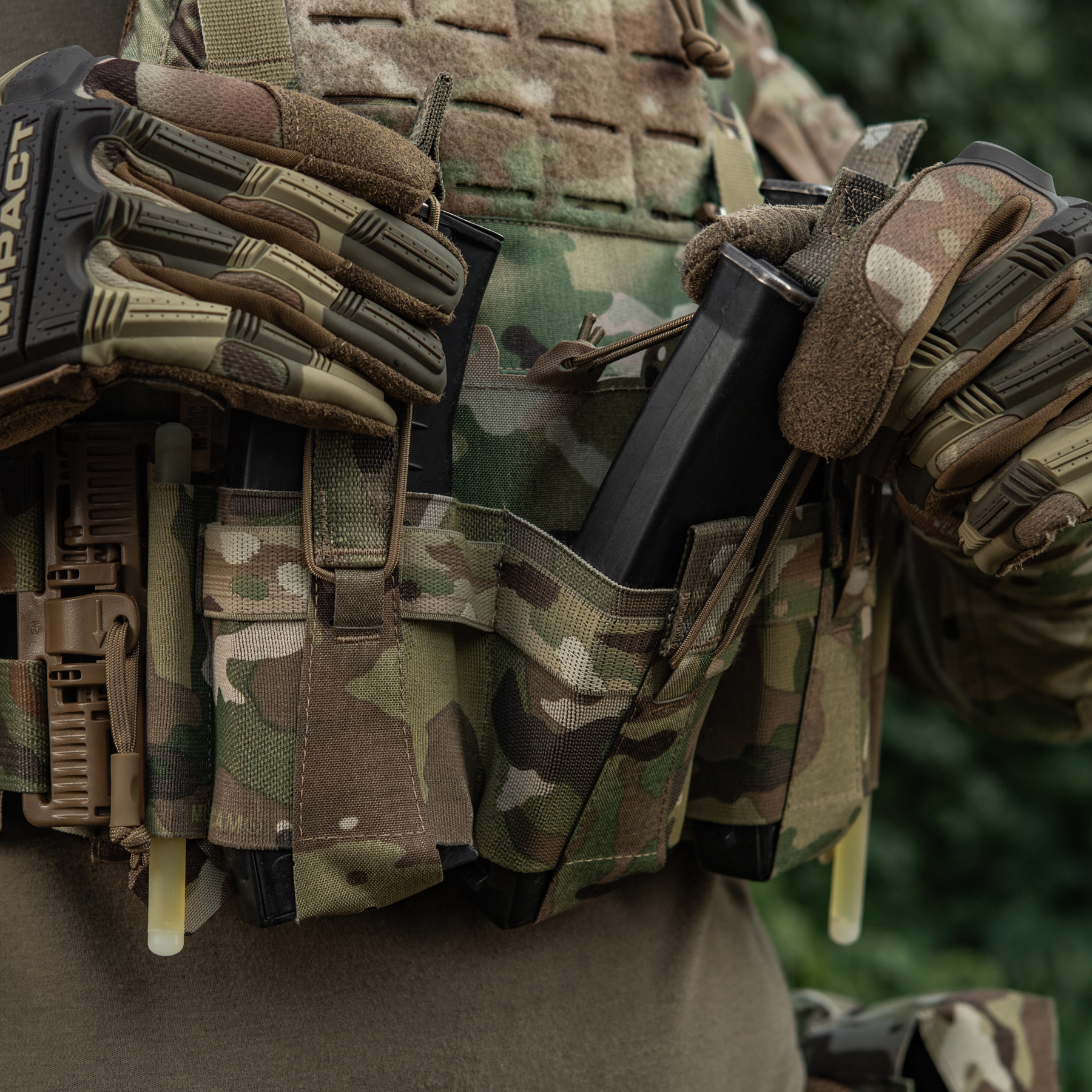 M-Tac передняя панель для плитоноски Cuirass QRS на три магазина Multicam — 20
