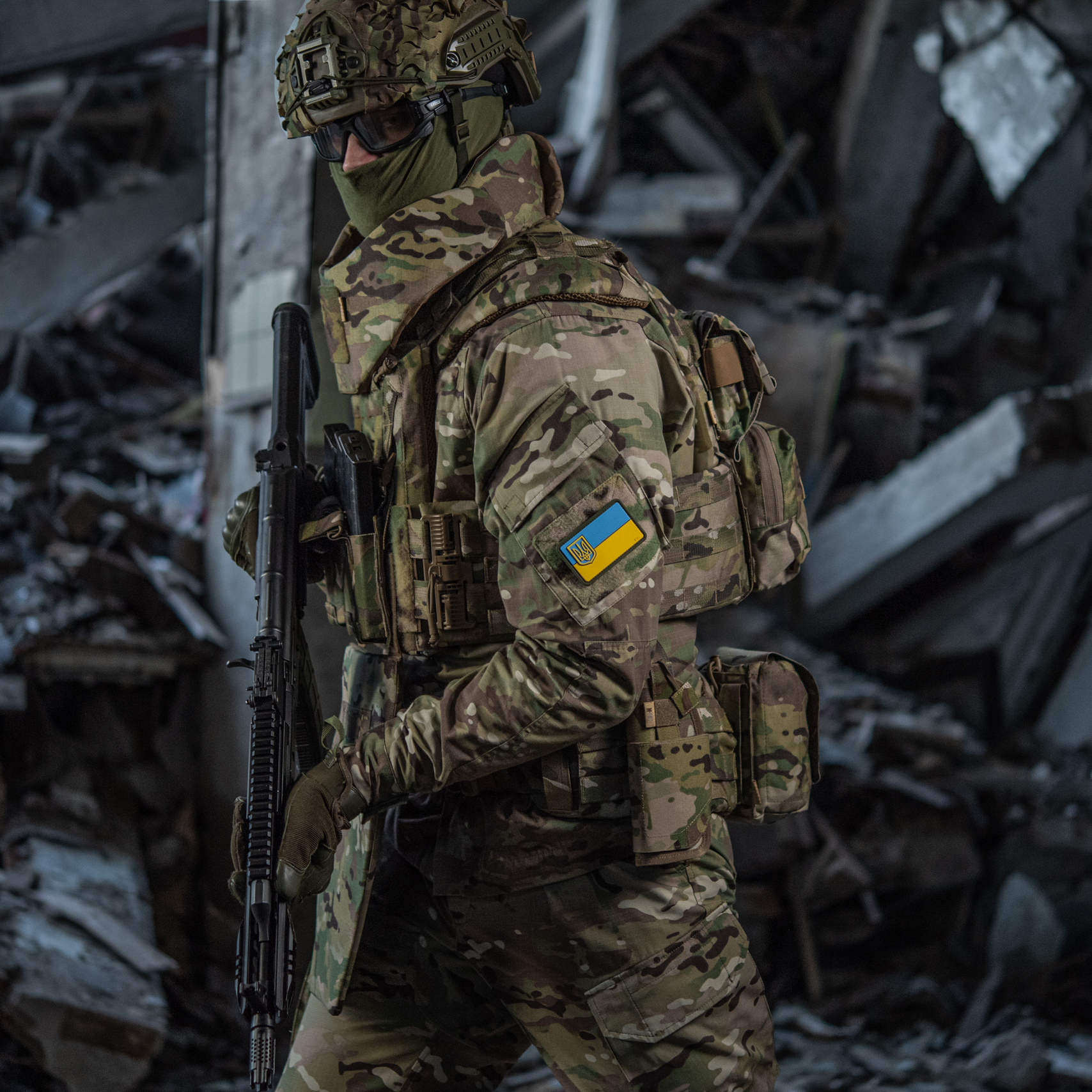 M-Tac нашивка флаг Украины с малым гербом PVC — 16