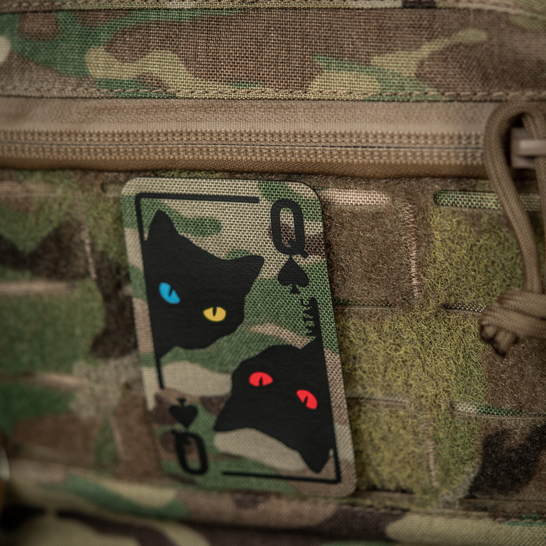 M-Tac нашивка Queen of spades Multicam/Black — 7