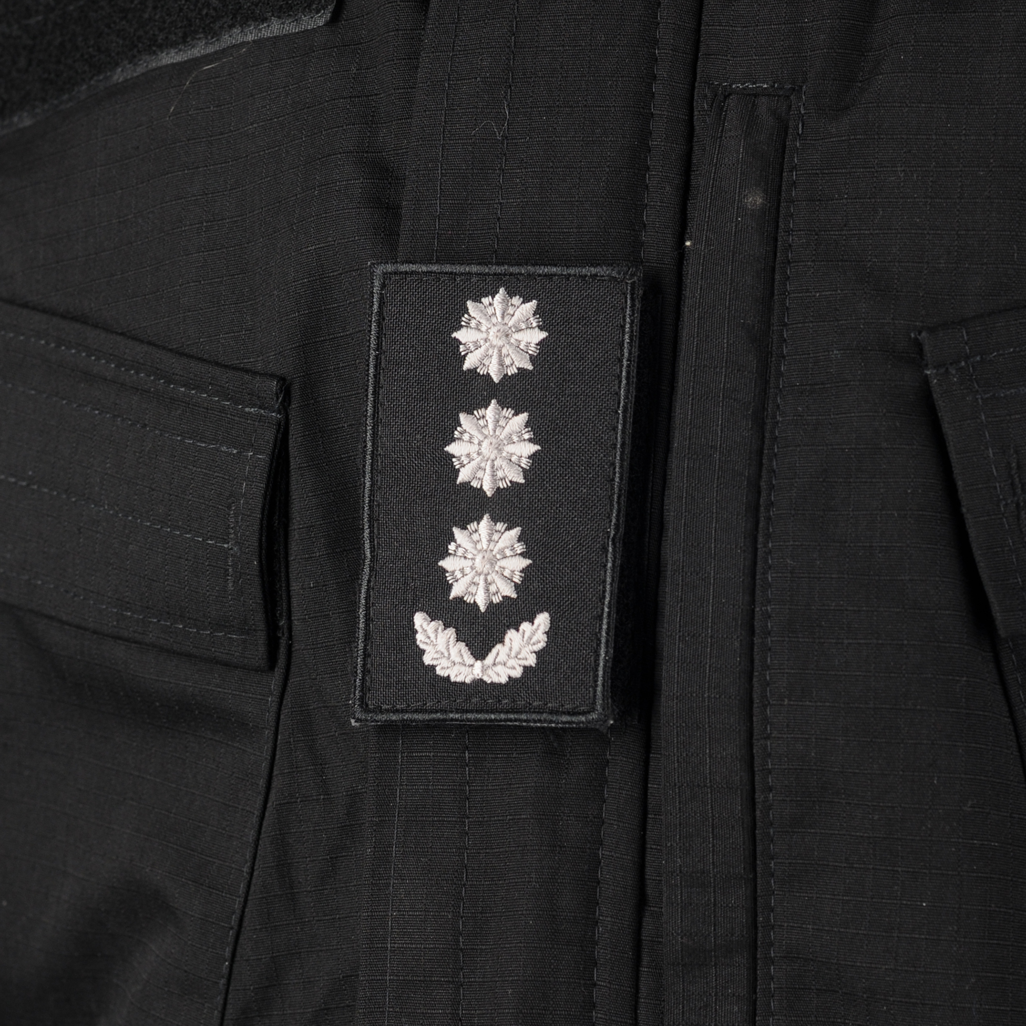 Погоны Полковник Полиции (пара) на липучке черные 10х5см — 5