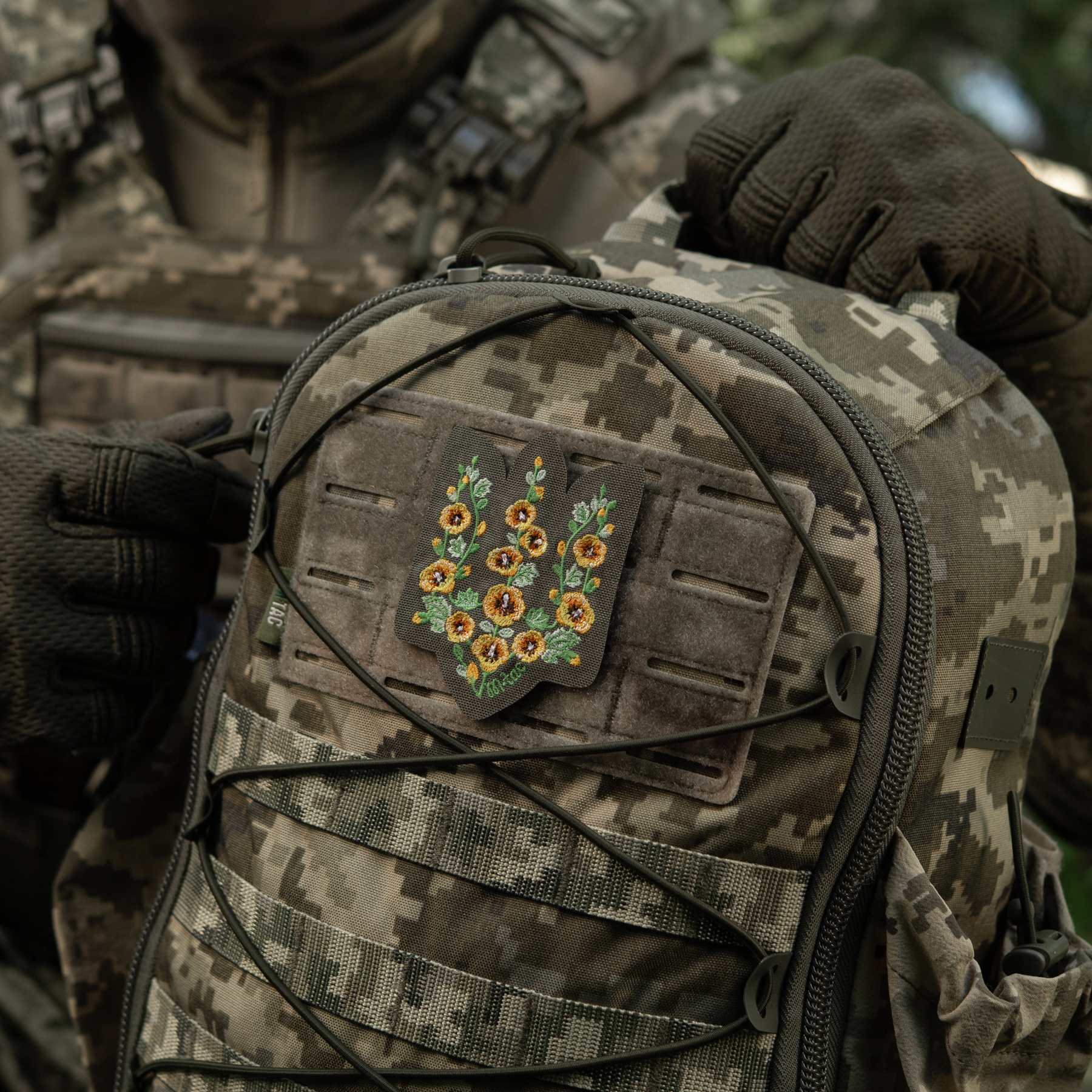 M-Tac нашивка Тризуб Мальви (вишивка) Ranger Green — 13