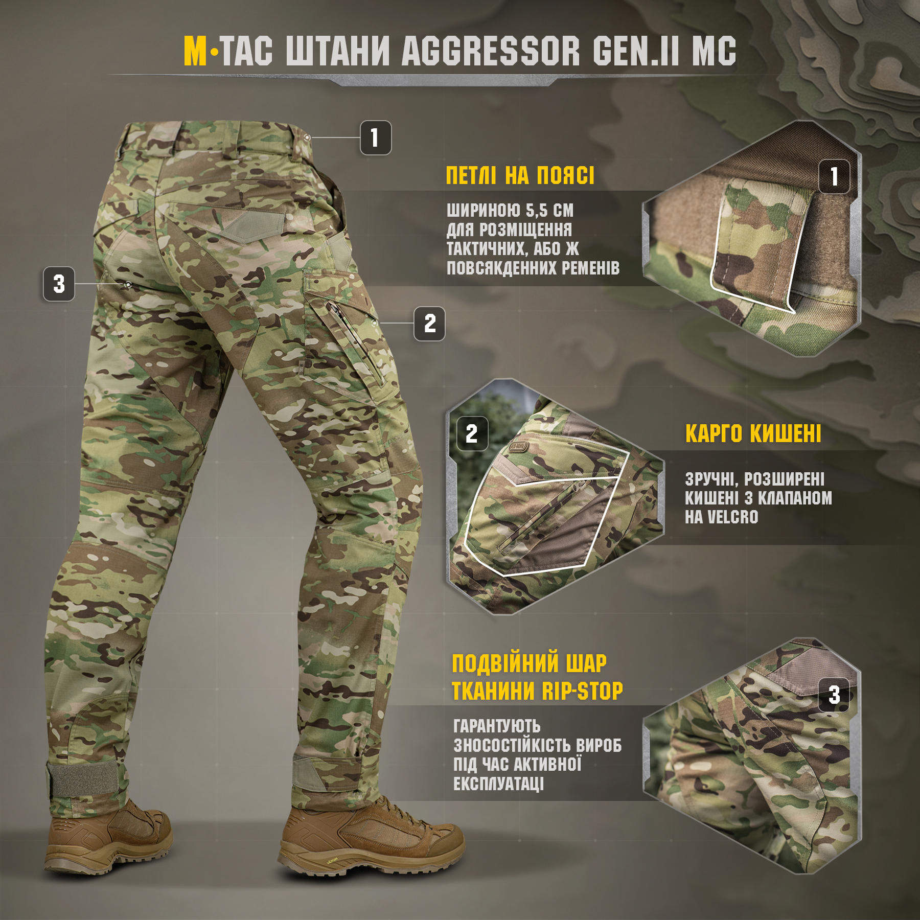 M-Tac брюки Aggressor Gen.II MC — 10
