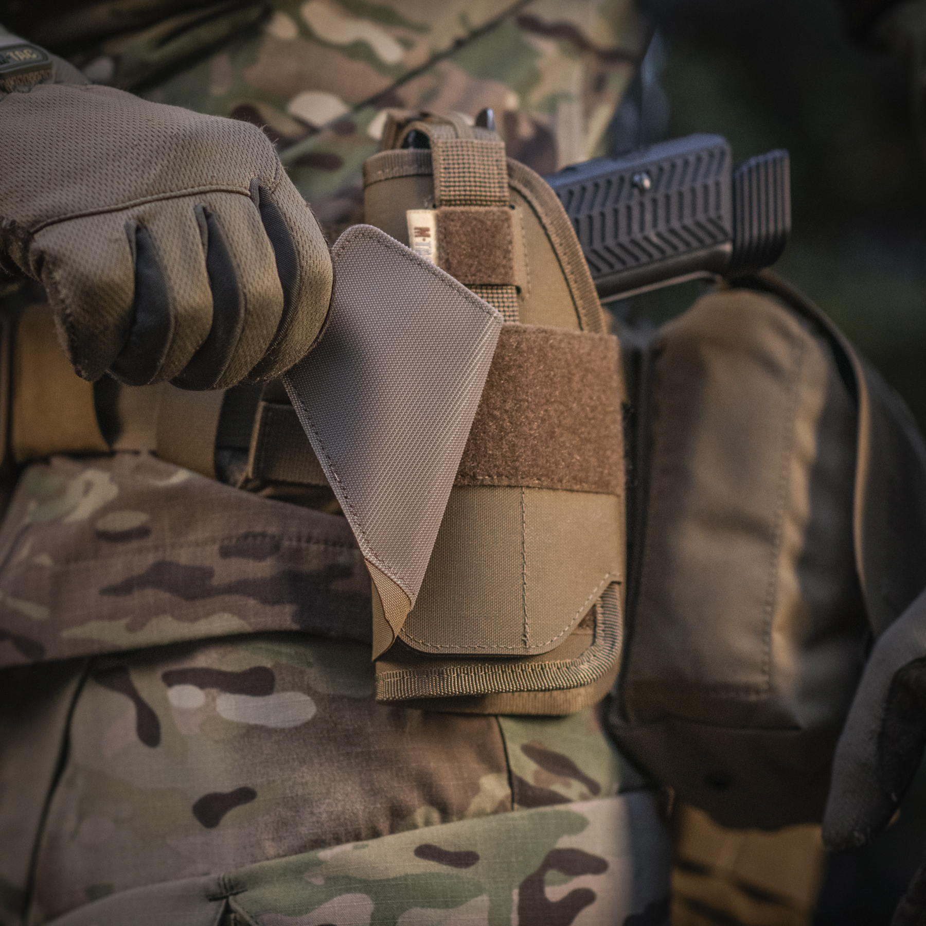 M-Tac кобура универсальная Elite Left Coyote — 17