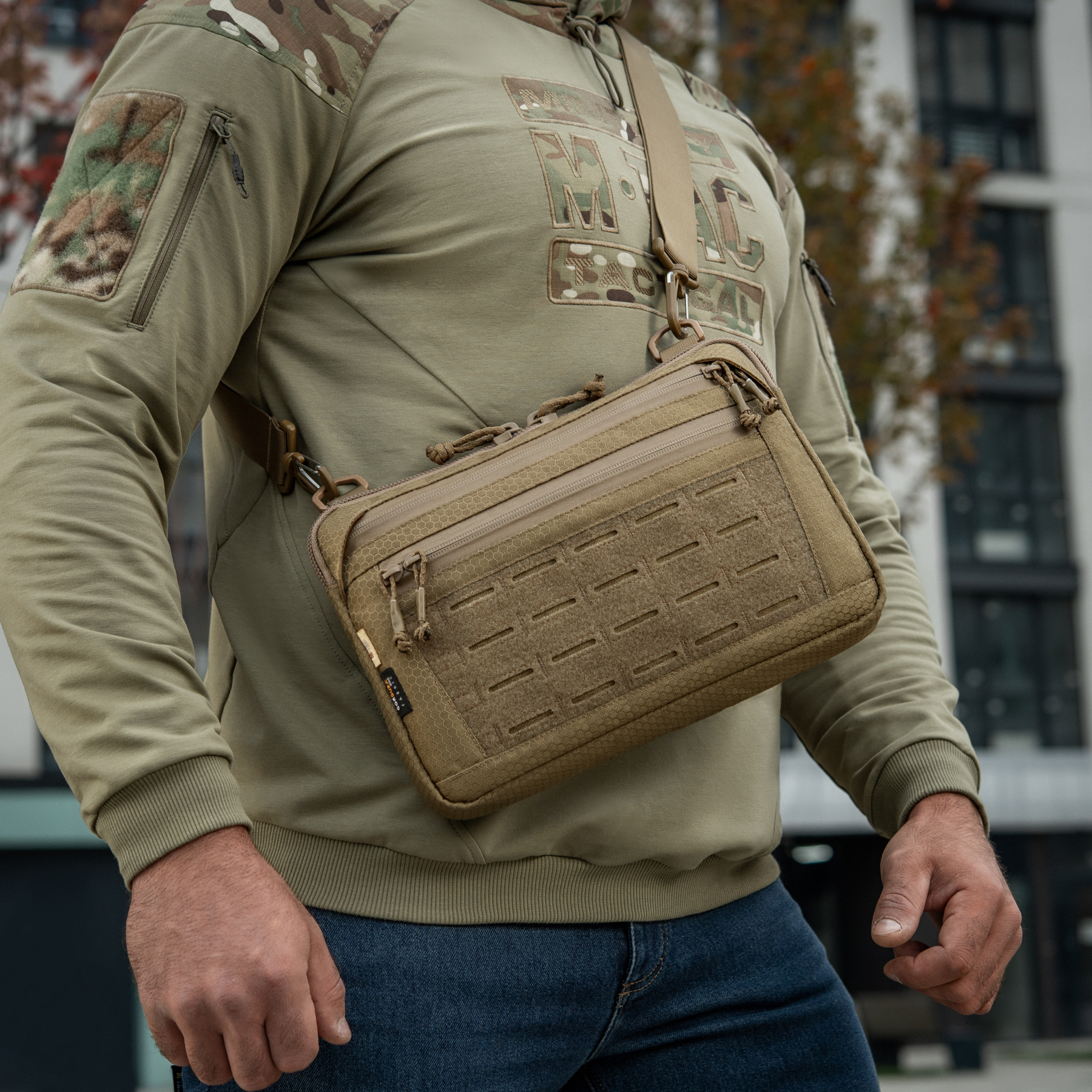 M-Tac сумка Admin Bag Medium Elite с липучкой Hex Coyote — 15