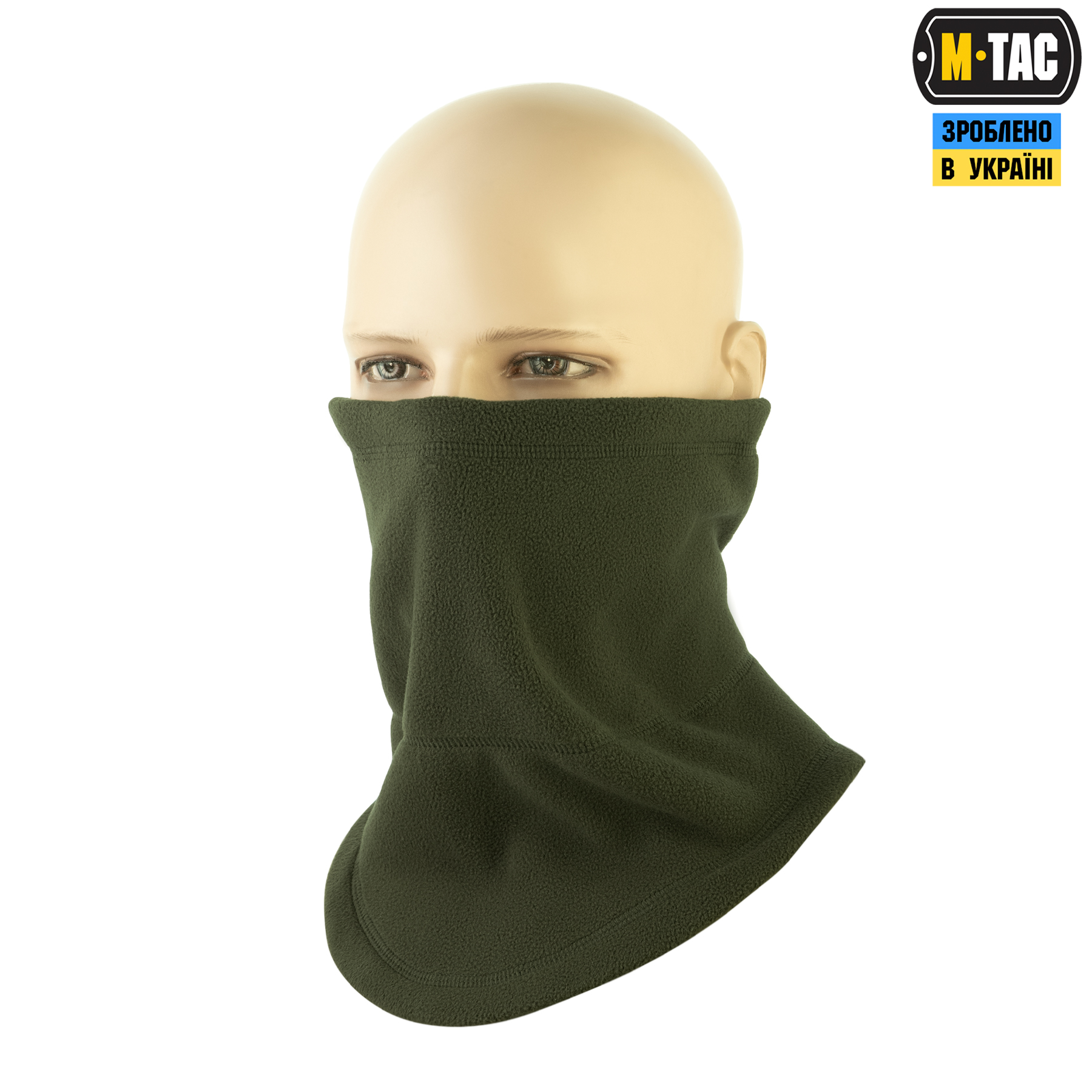M-Tac шарф-труба анатомический с затяжкой Elite флис (320г/м2) Army Olive — 2