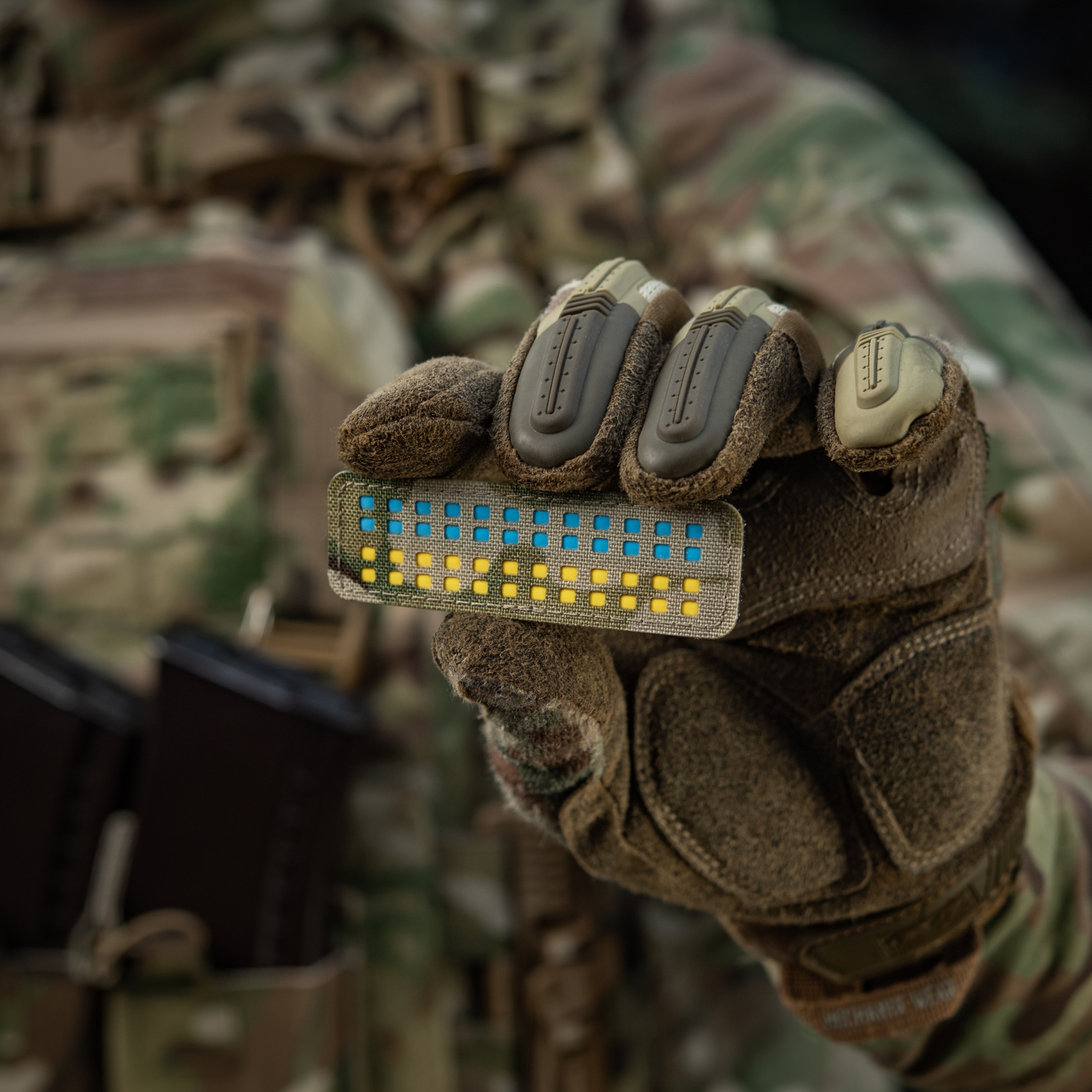 M-Tac нашивка флаг Украины 25х80 Laser Cut Multicam/Yellow/Blue/GID — 11