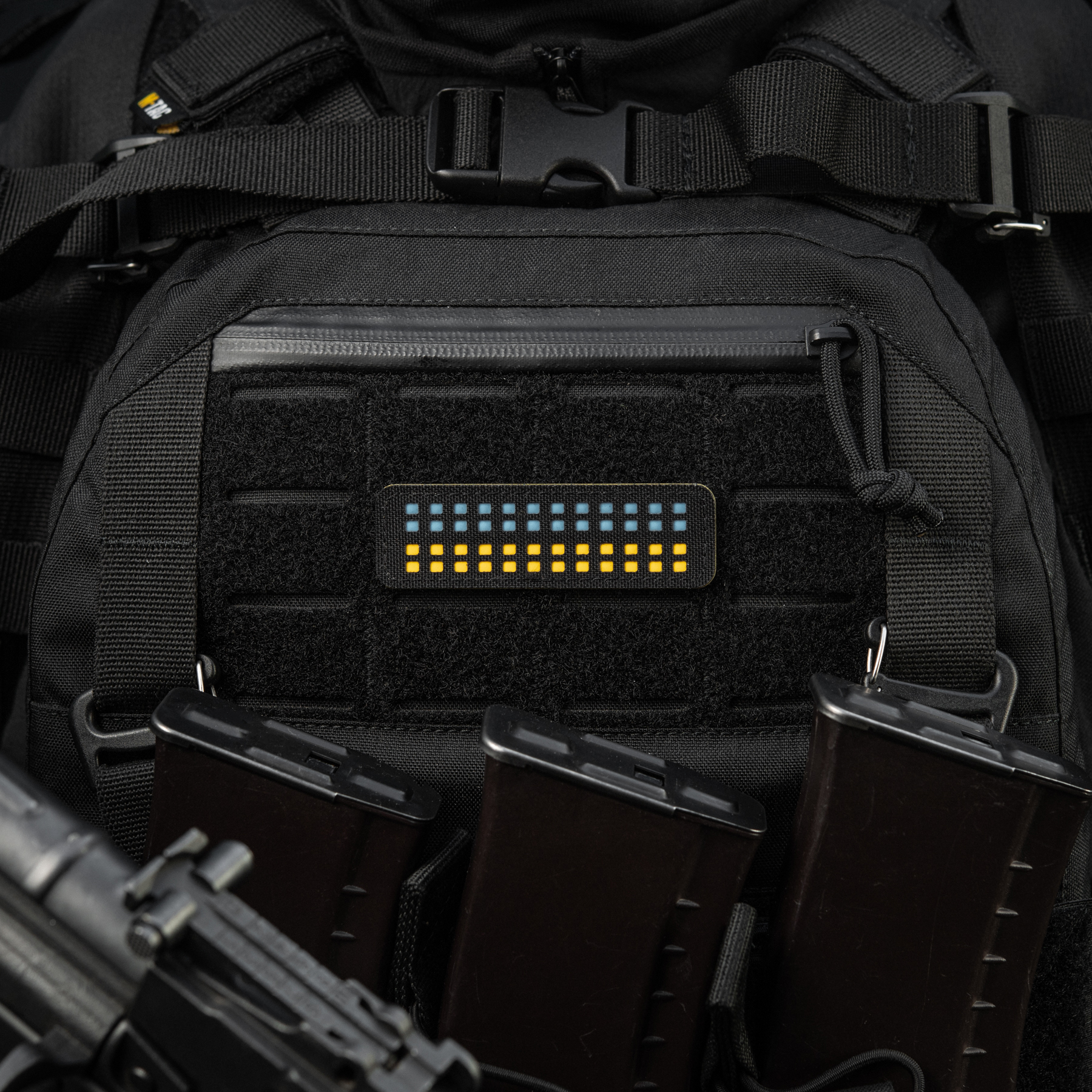 M-Tac нашивка флаг Украины 25х80 Laser Cut Black/Yellow/Blue/GID — 8