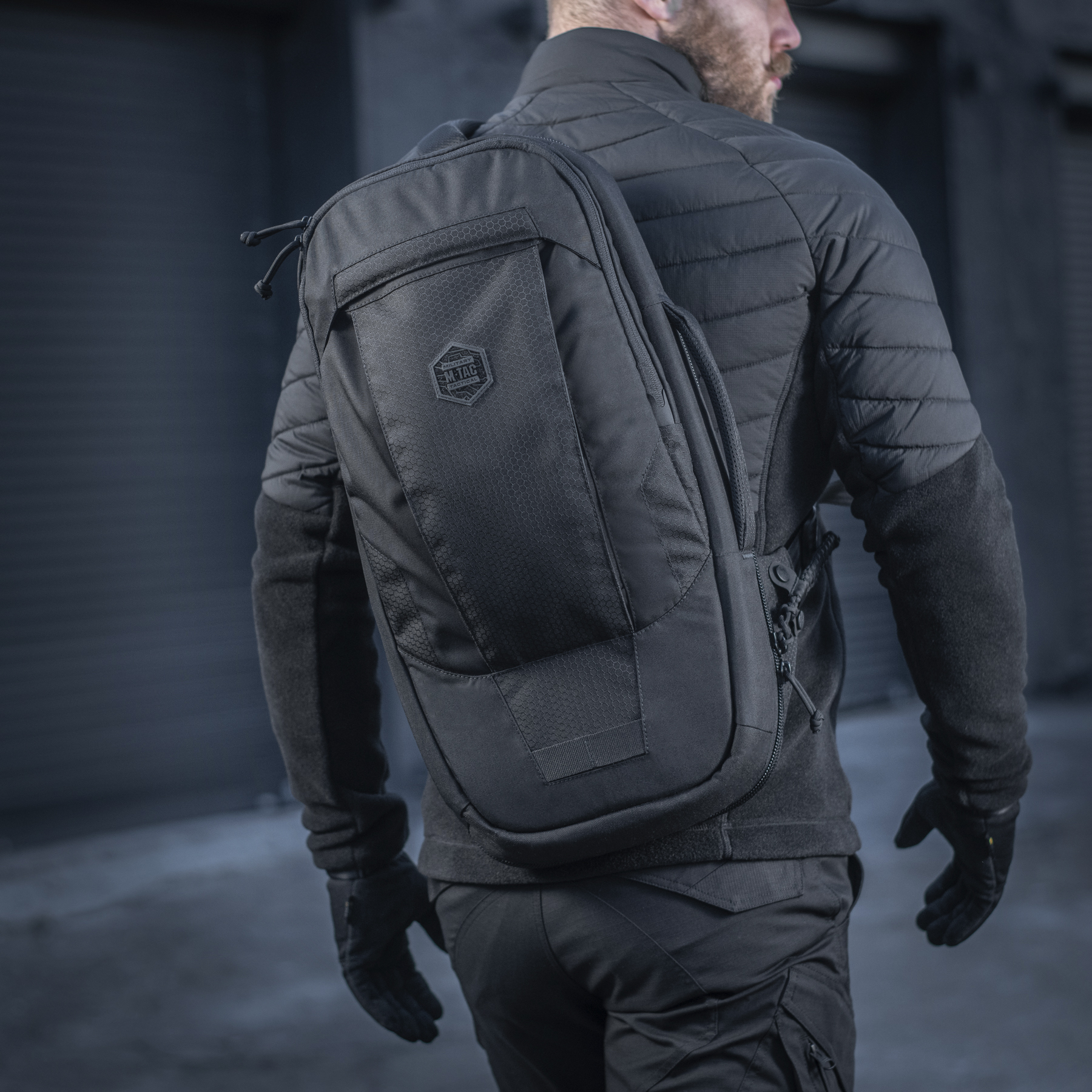 M-Tac рюкзак однолямочный Agent Elite Hex Black — 9