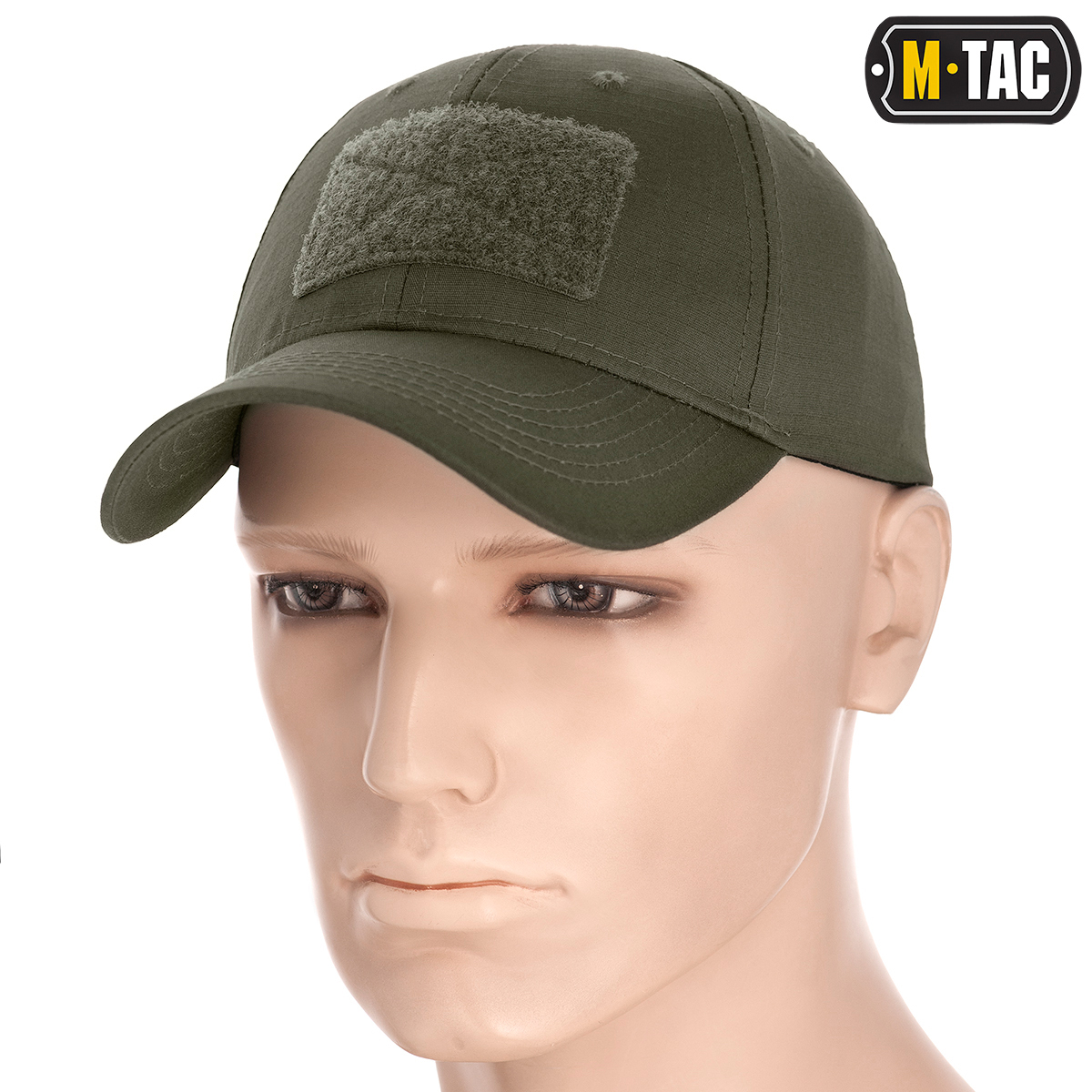 M-Tac бейсболка с липучкой Flex рип-стоп Army Olive — 2